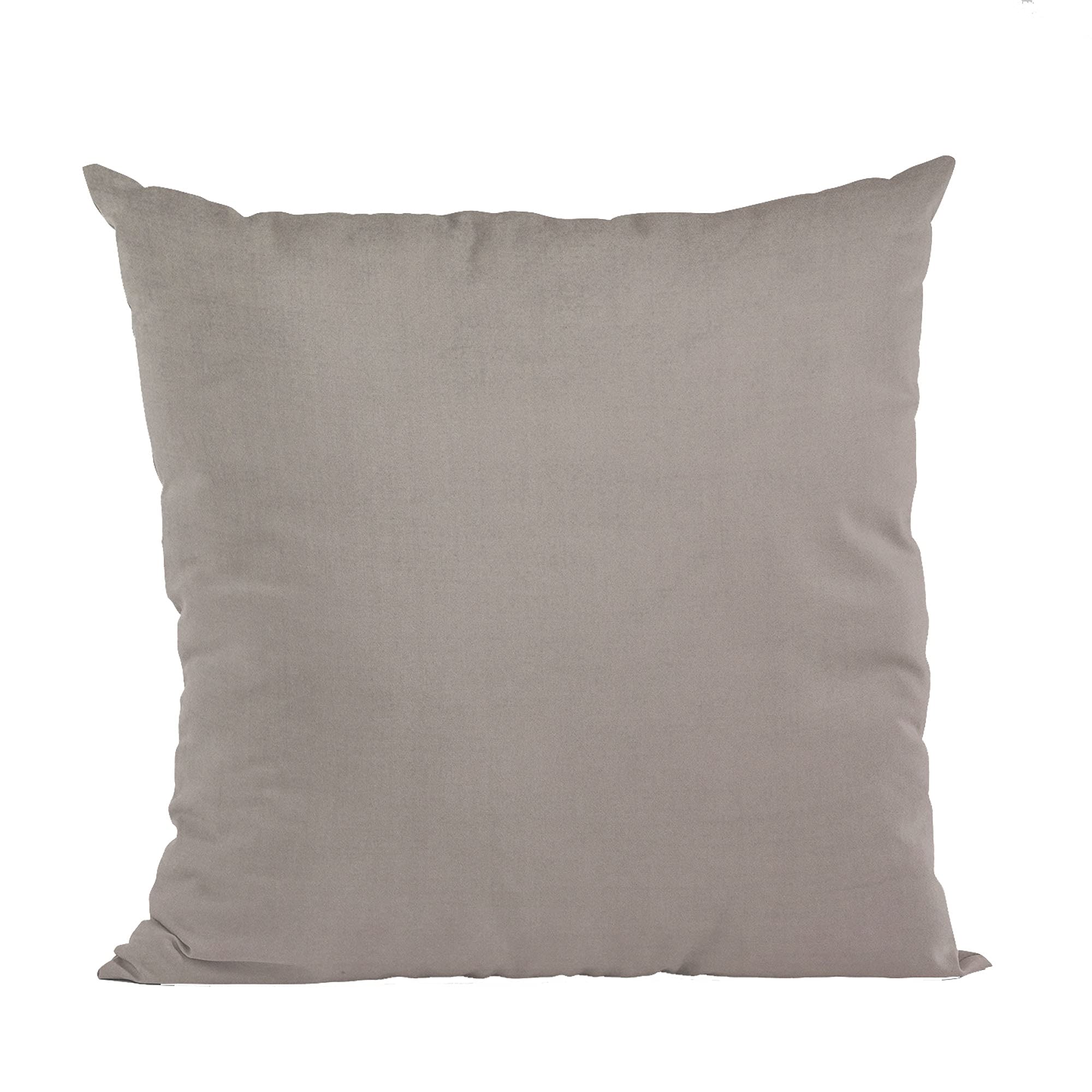 Plutus Dark Brown Solid Shiny Velvet Luxury Throw Pillow - Double sided  22 x 22″