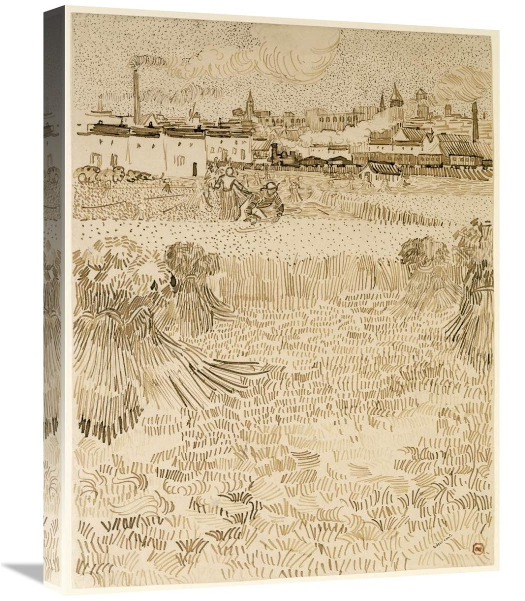 Arles:  View from the Wheatfields-Canvas Art-18x24”