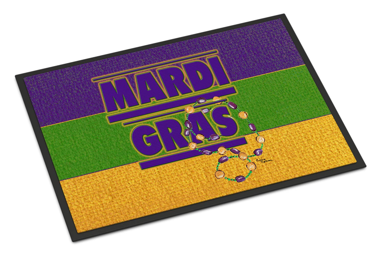 Mardi Gras Indoor or Outdoor Mat 18x27