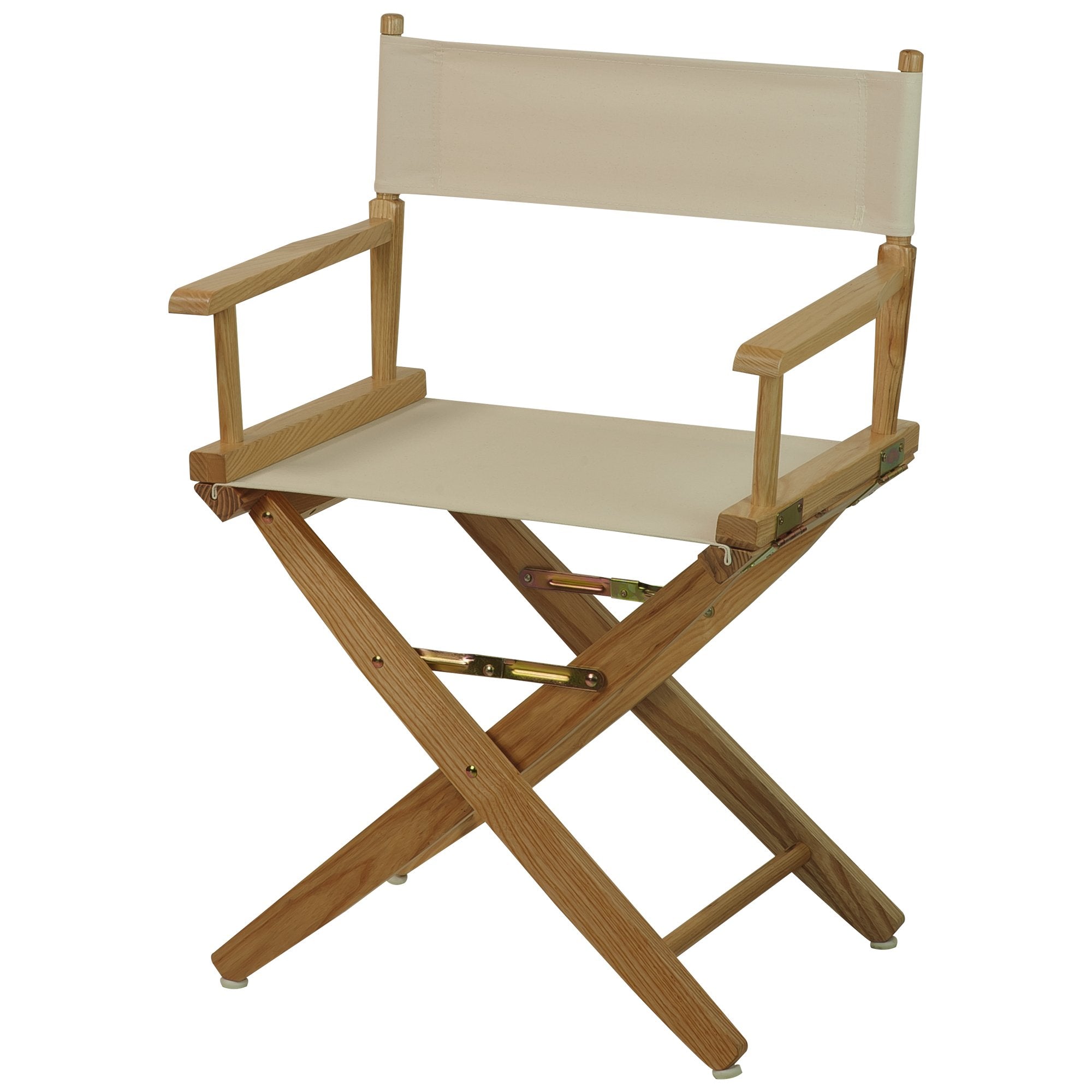 Extra-Wide Premium 18  Directors Chair Natural Frame W/Natural Color Cover