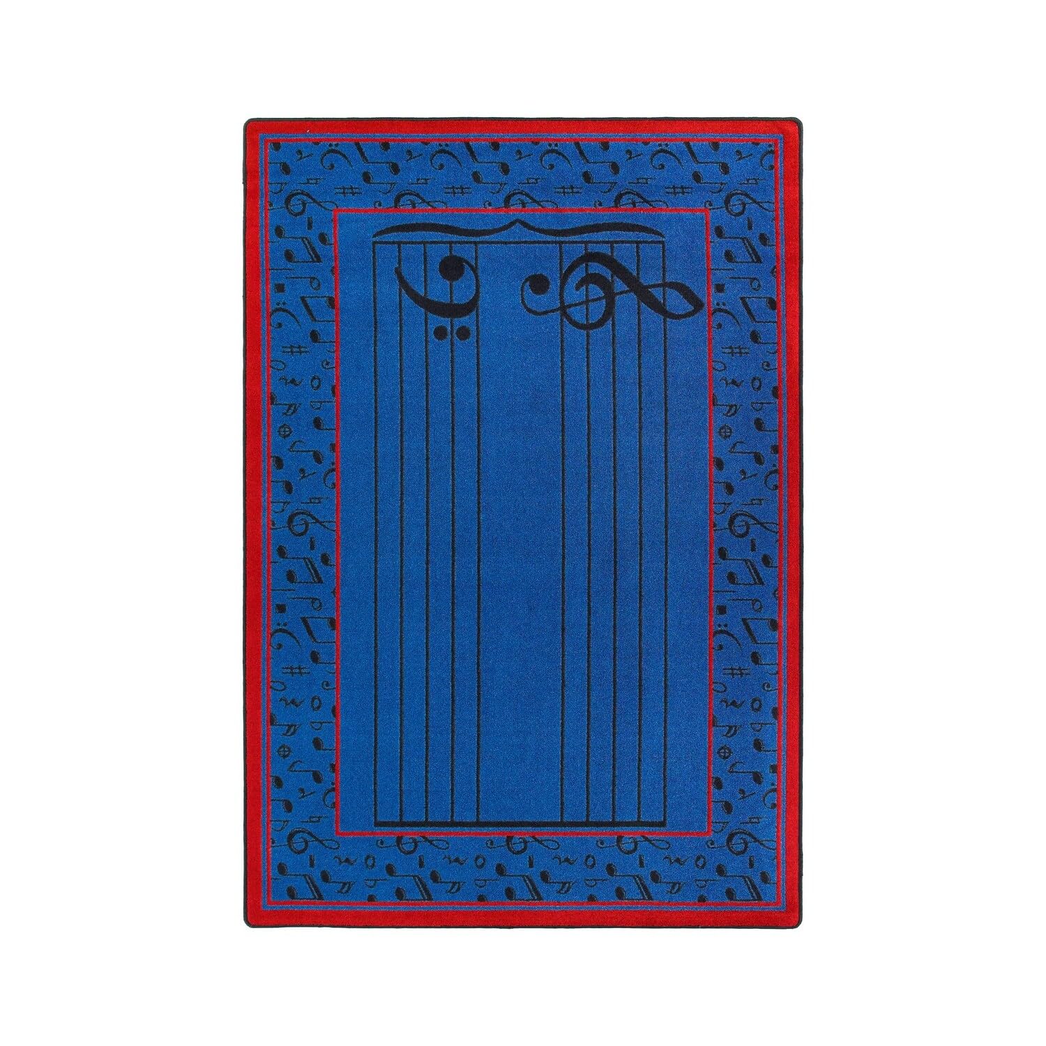 Fully Staffed 78 x 109??area rug in color Blue