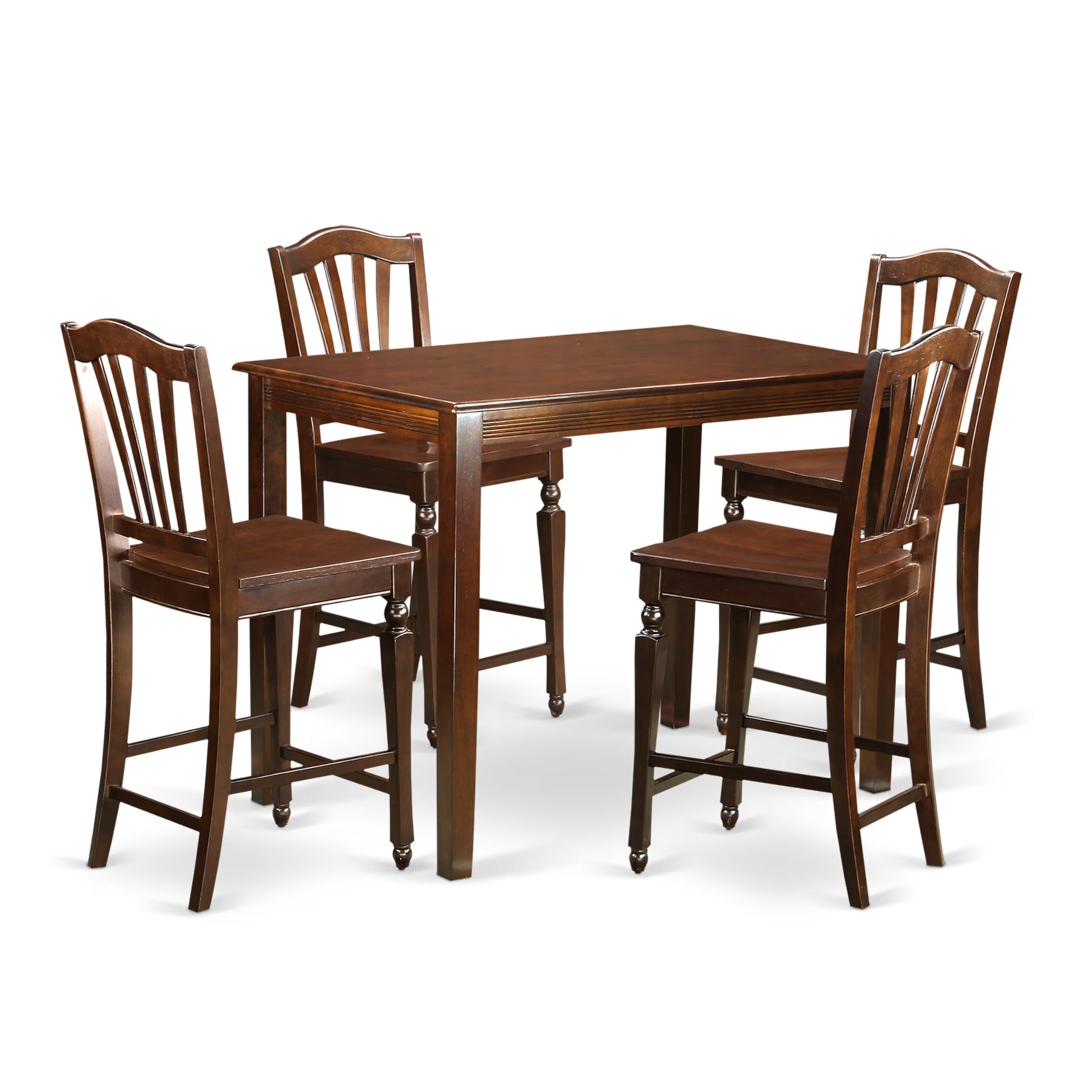 5  Pc  counter  height  Table  and  chair  set-pub  Table  and  4  Dining  Chairs.