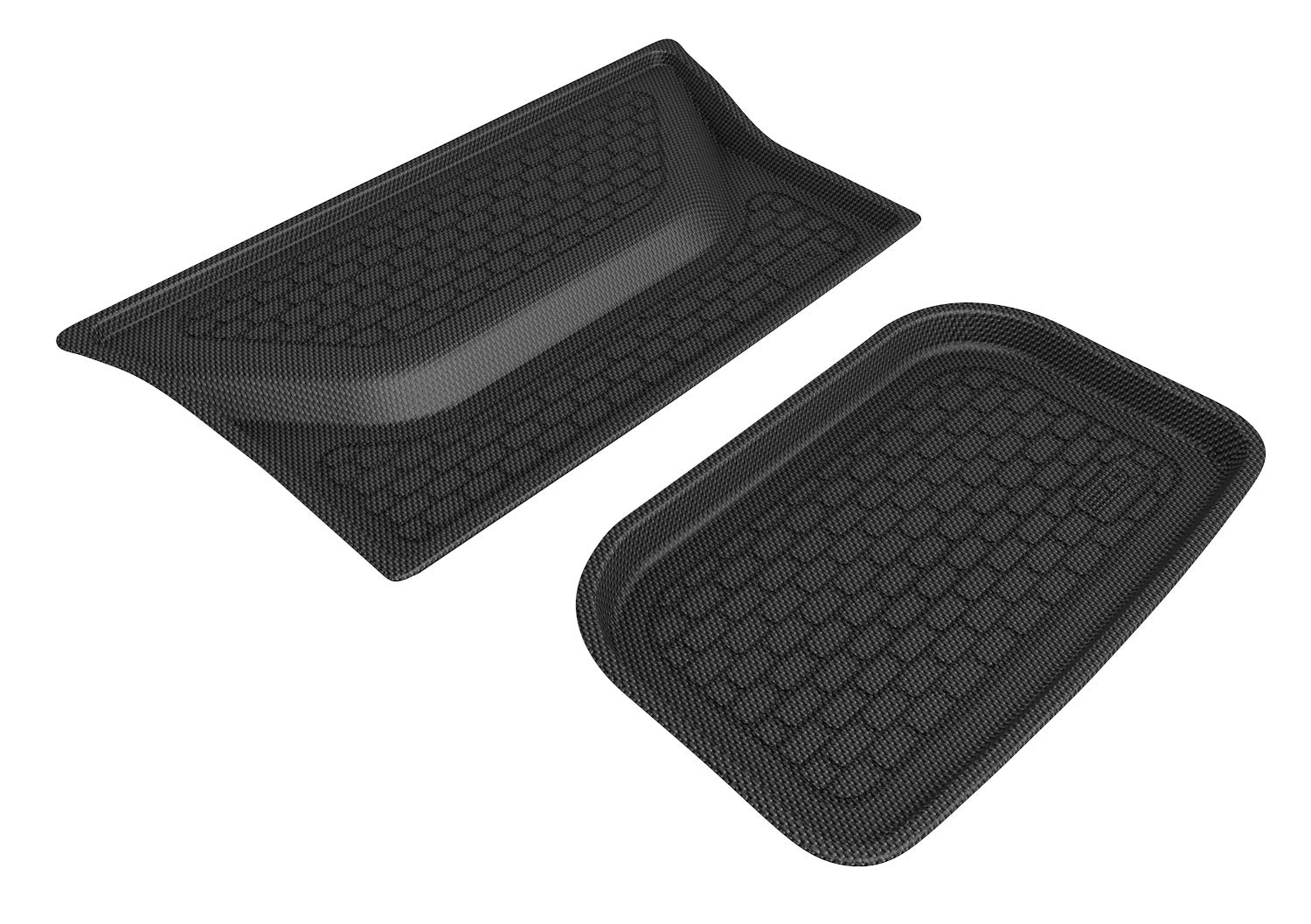 3D MAXpider TESLA MODEL Y 5-SEAT 2020-2022 REAR LOWER CARGO LINER KAGU BLACK (2PCS)