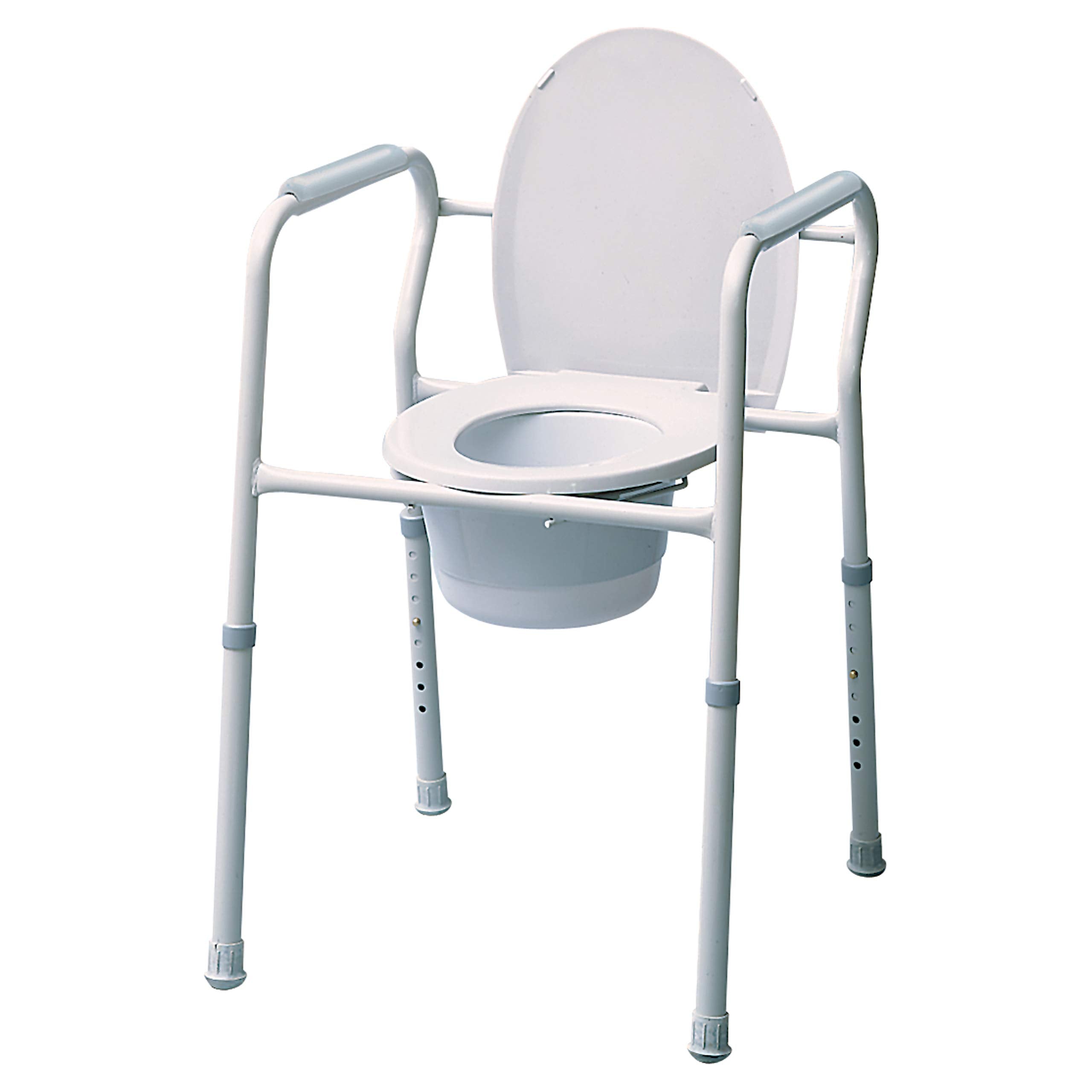 COMMODE 3-IN-1 GREY CTD ADJ LUMEX