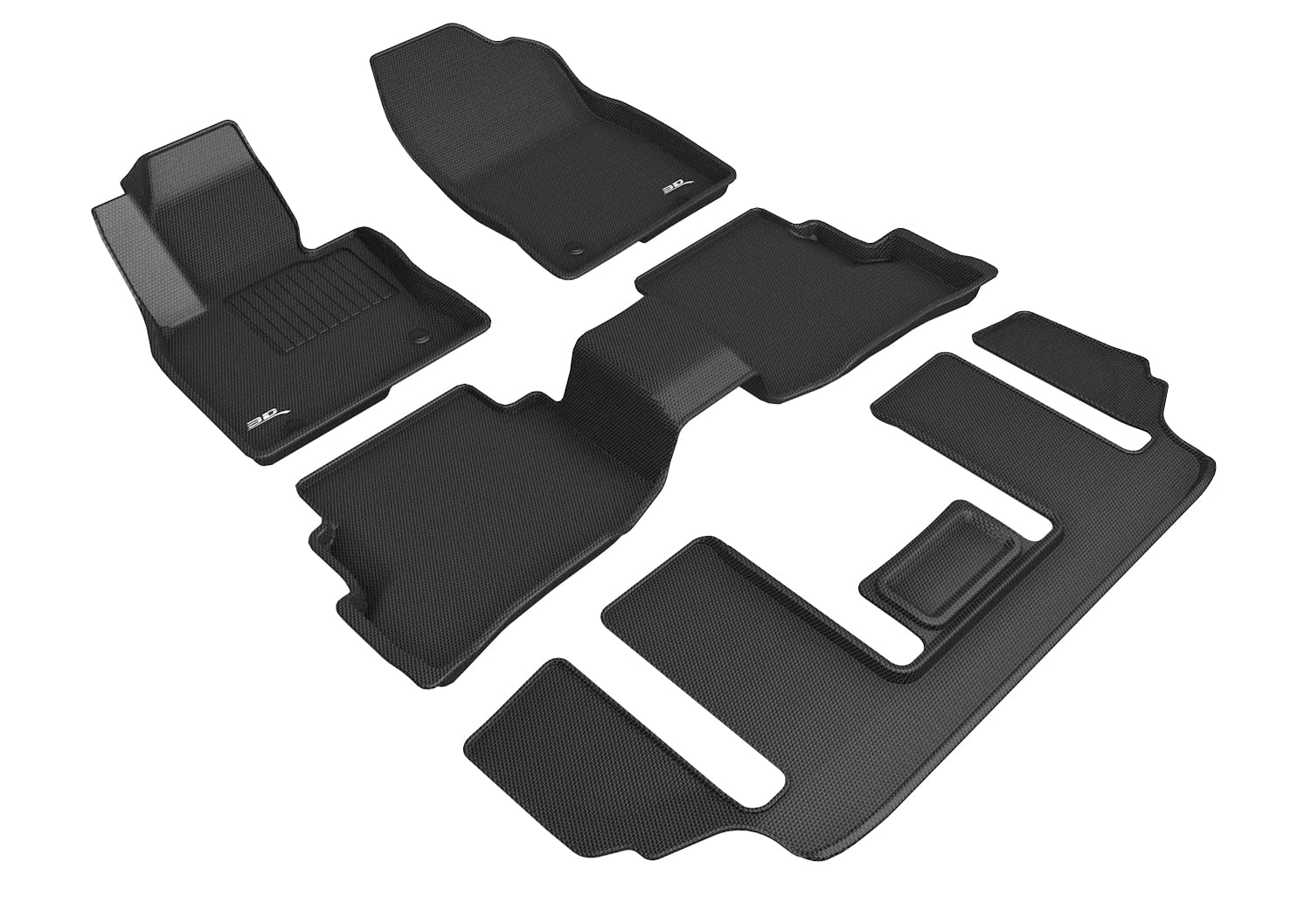 3D MAXpider MAZDA CX-9 6-SEAT WITH R2 CONSOLE 2020-2022 KAGU BLACK R1 R2 R3