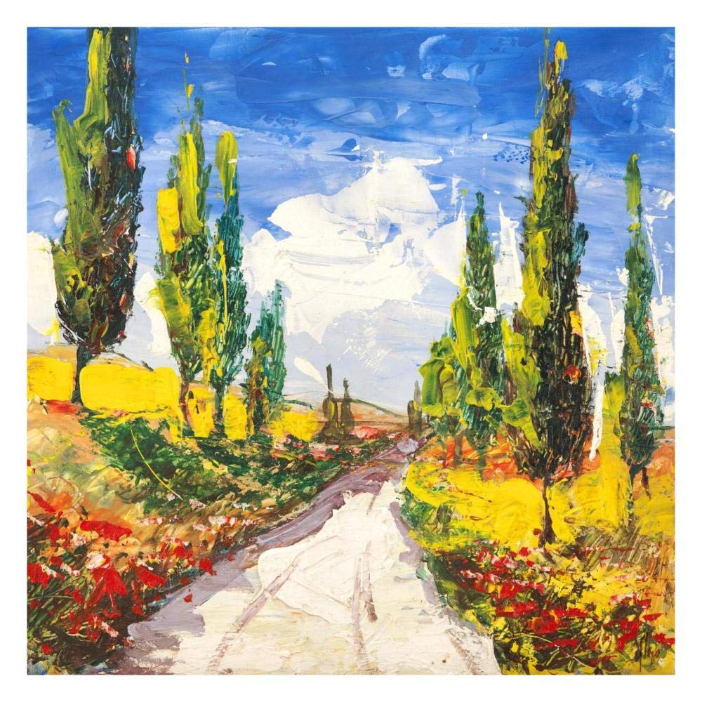 Strada toscana-Paper Art-26x26”