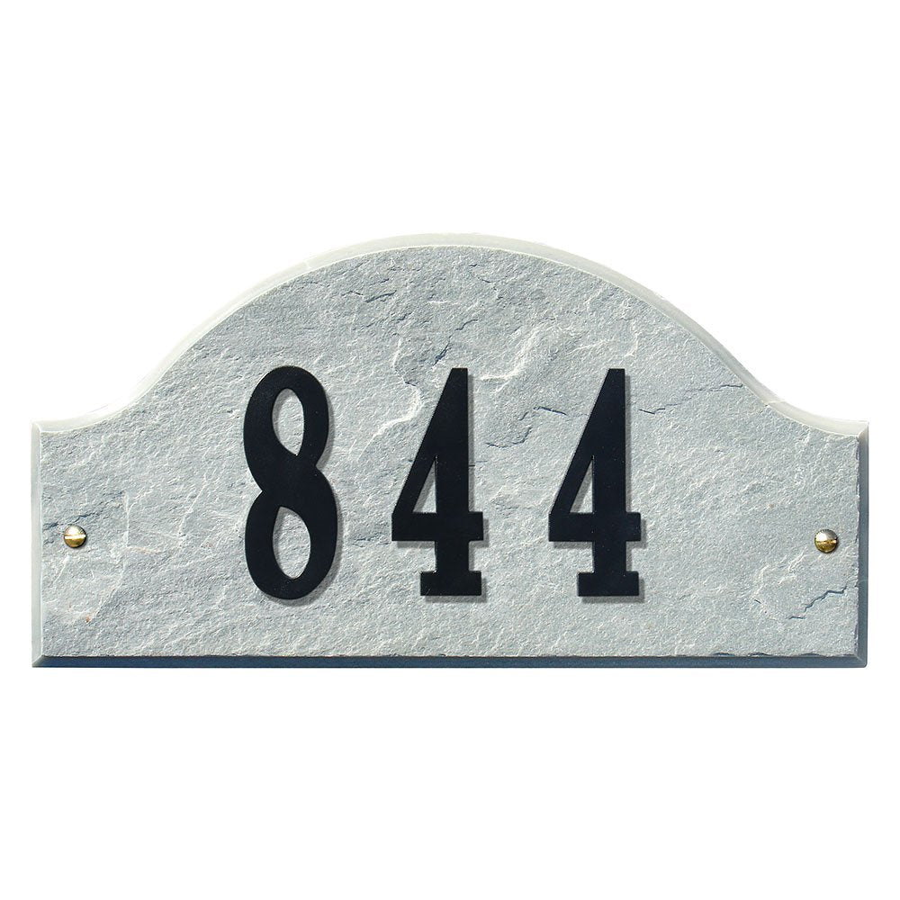 Ridgecrest Arch Quartzite Stone Color Solid Granite Address Plaque