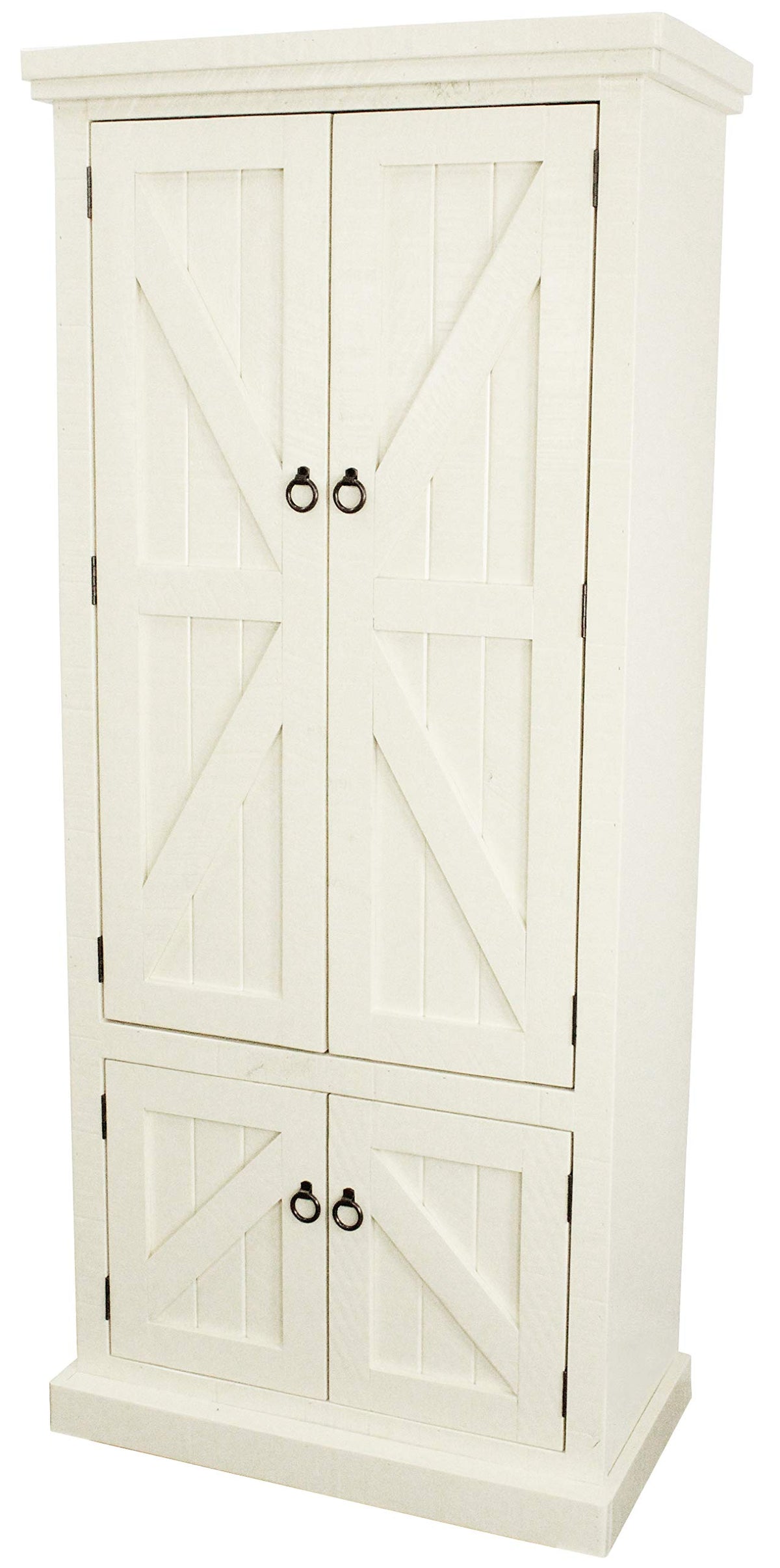 American Heartland Mfg. Rustic Double Door Pantry, Soft White – Virventures