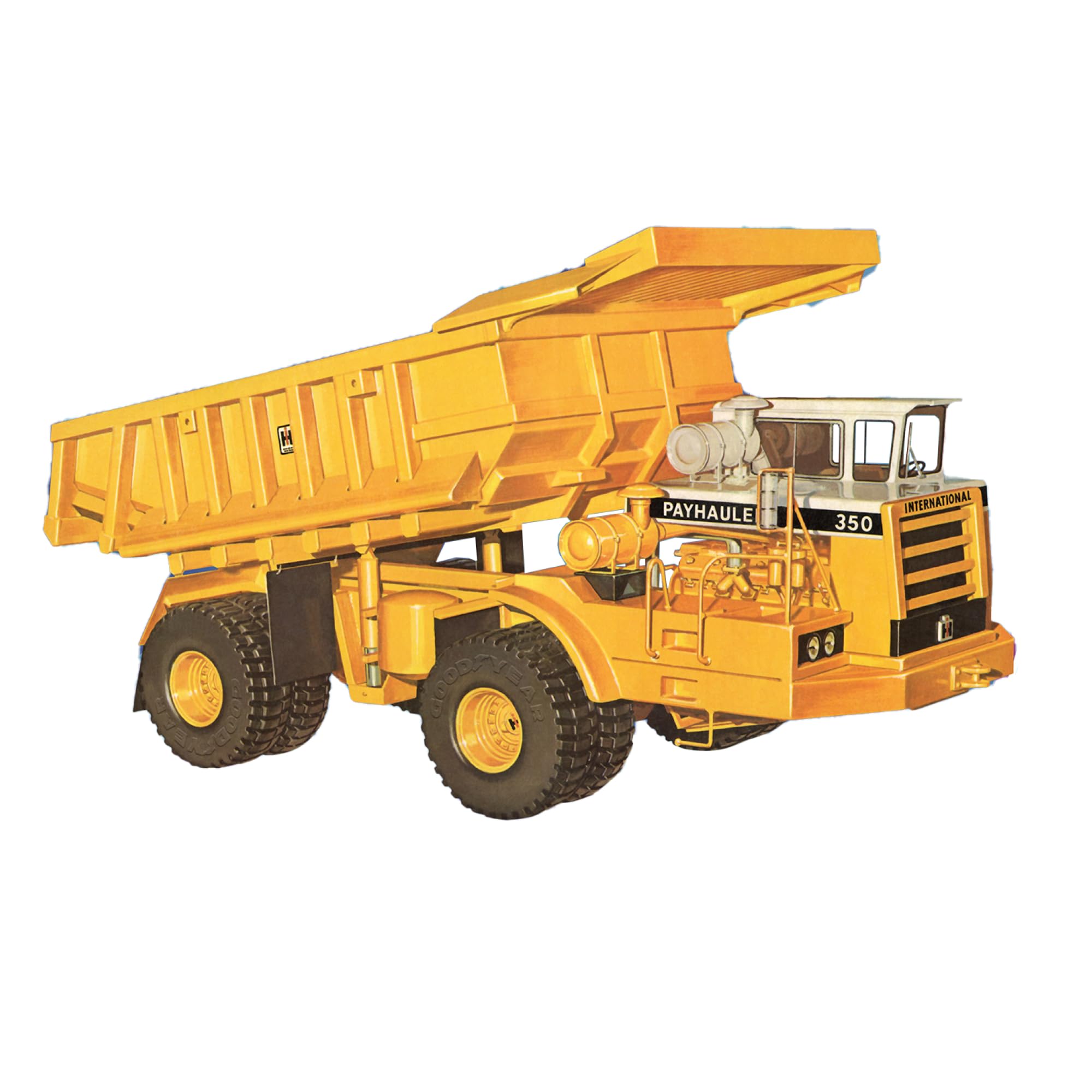 Skill 3 Model Kit International Payhauler 350 Construction Dump Truck 1/25 Scale Model by AMT