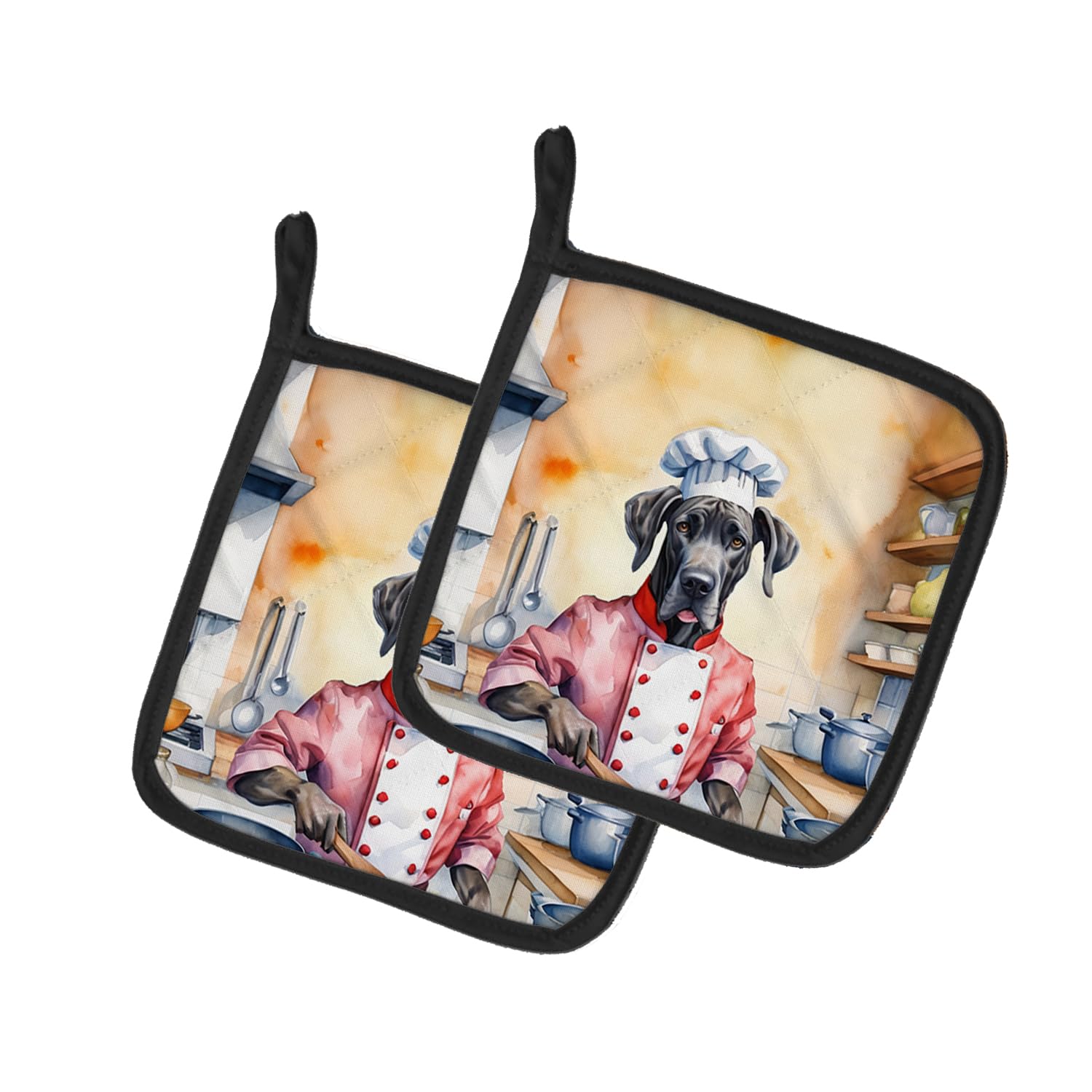 Great Dane The Chef Pair of Pot Holders