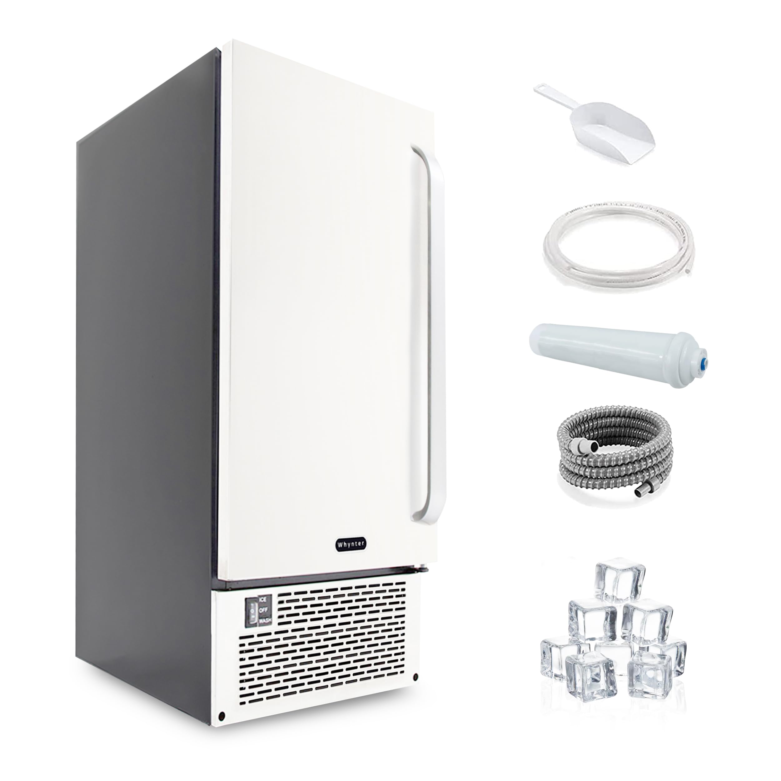 Whynter Built-In/ Freestanding Ice Maker - 50lb capacity Clear Ice Cube