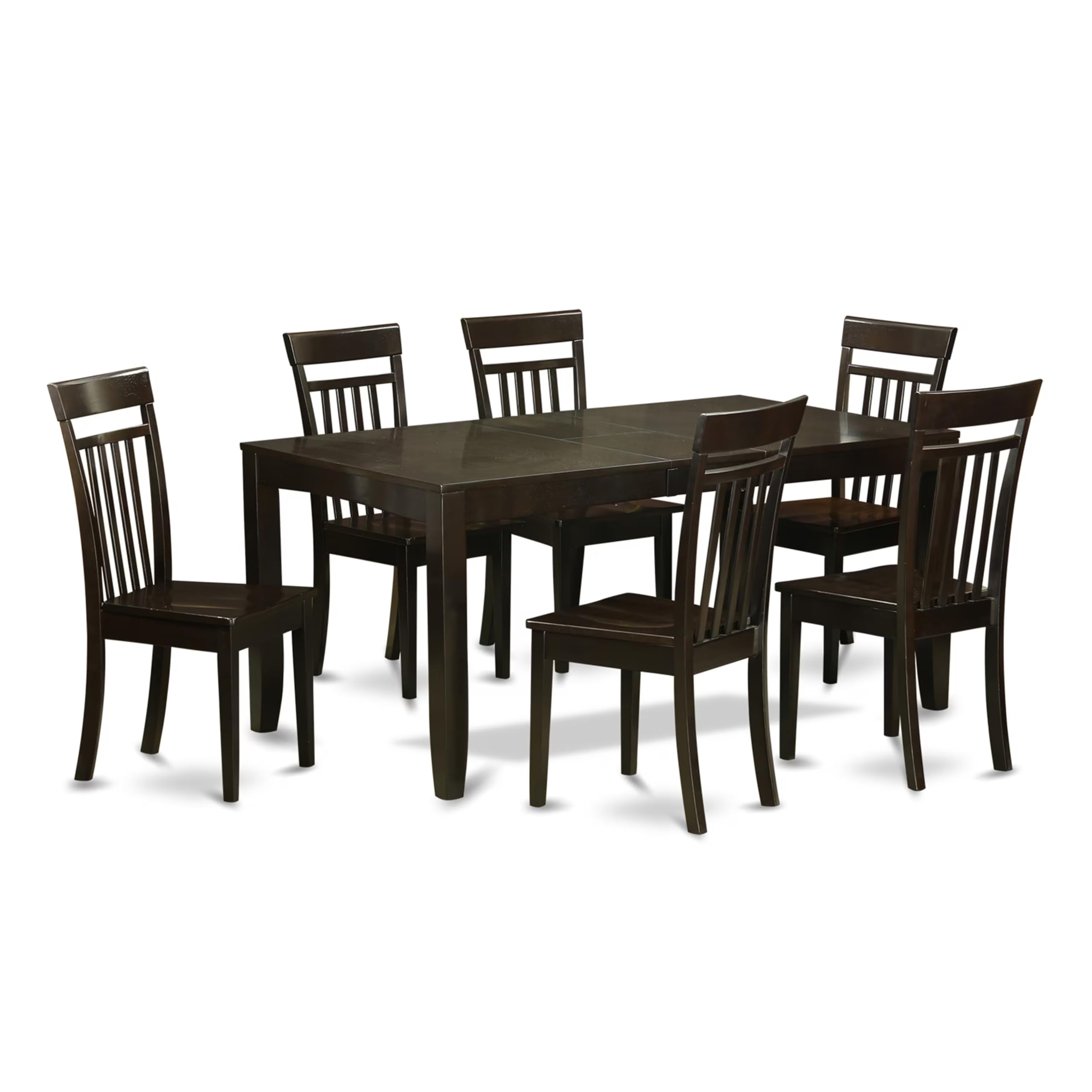 7  Pc  Dining  room  set-Kitchen  Tables  with  Leaf  and  6  Chairs  for  Dining  room