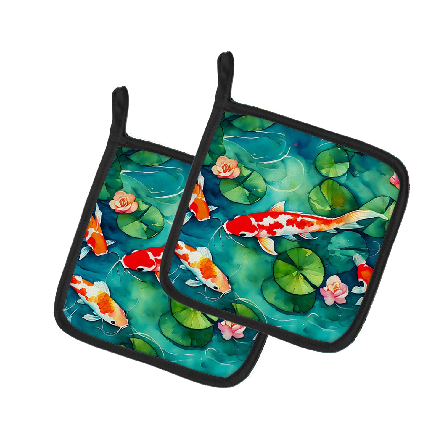 Koi Fish Pair of Pot Holders