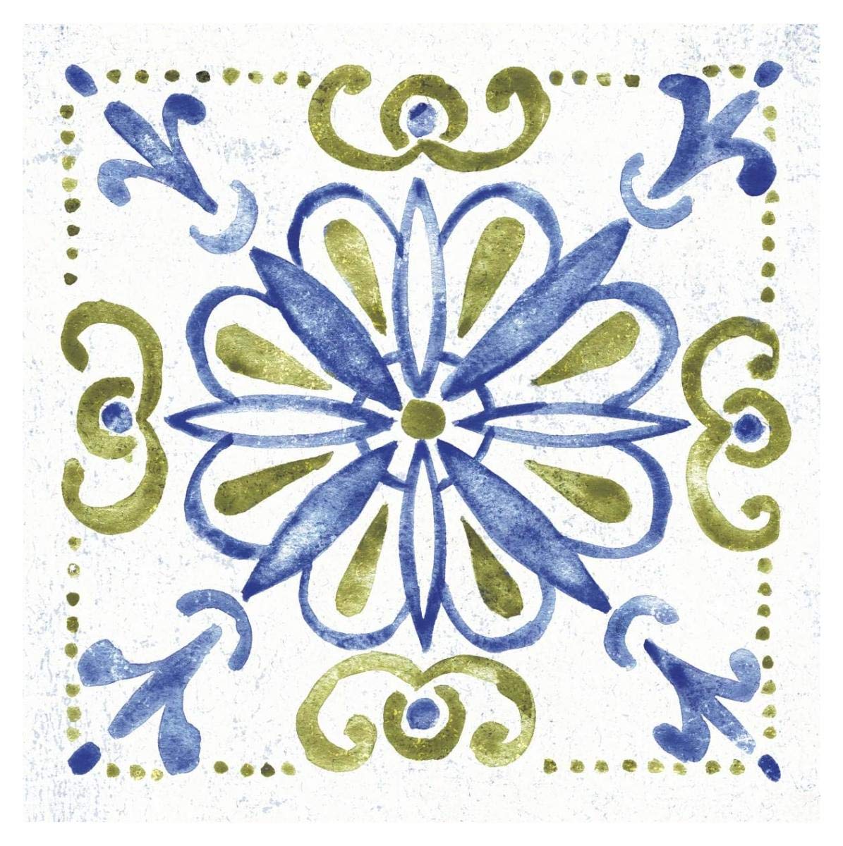 Tile Stencil IV -Paper Art-38x38”