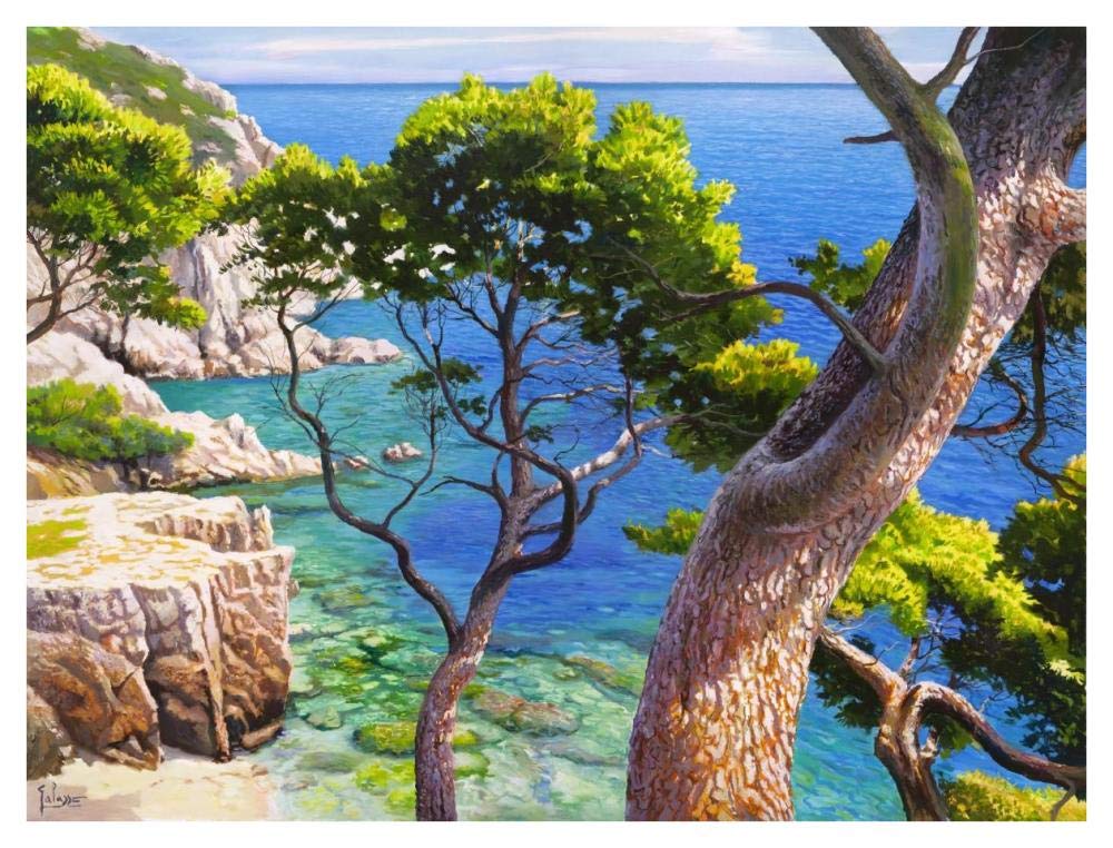 Lavandou-Paper Art-42x32”
