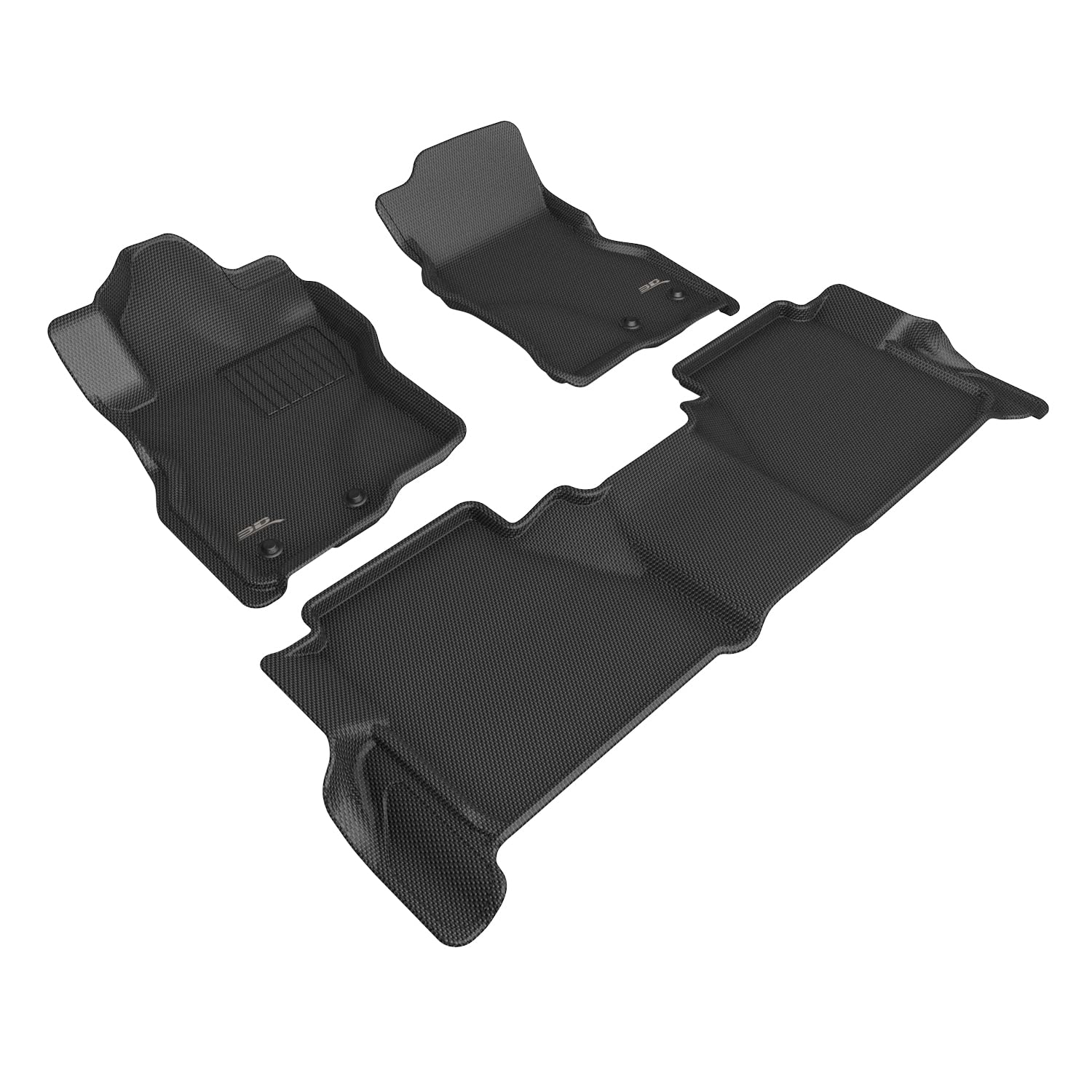 3D MAXpider Compatible with NISSAN FRONTIER CREW CAB 2022-2026 KAGU BLACK R1 R2