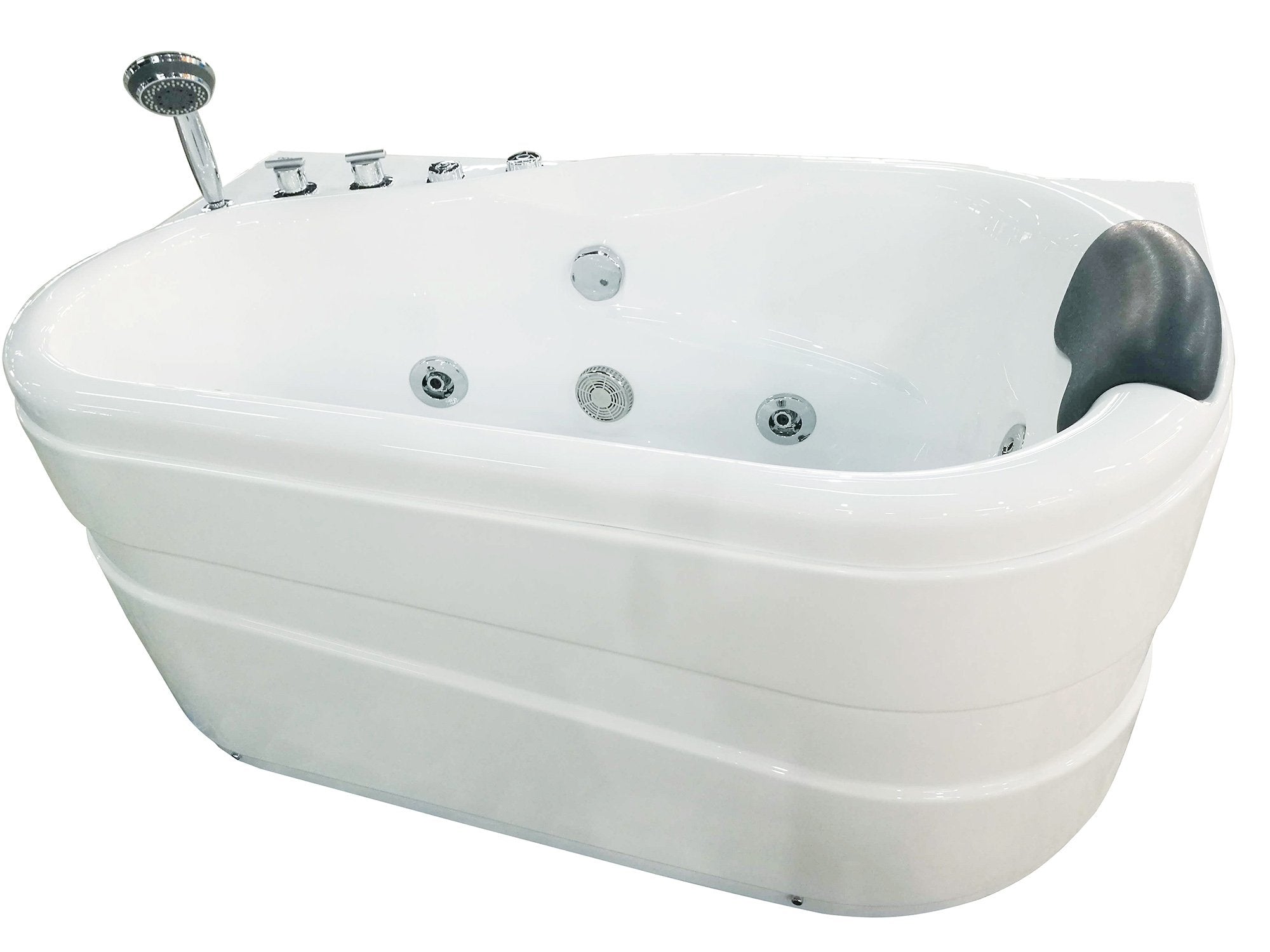 Acrylic Corner 57.13 X 29.88 Bathtub Drain Location: Left