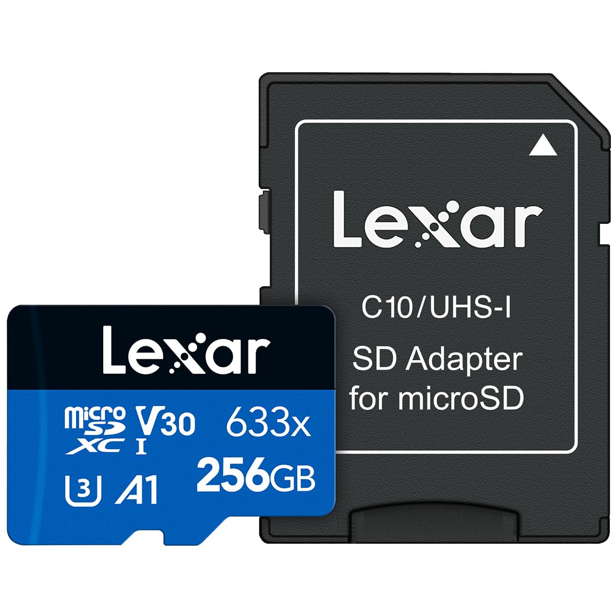 Lexar High Performance MicroSDXC, 256GB, 633x, UHS-I, w/ SD Adapter