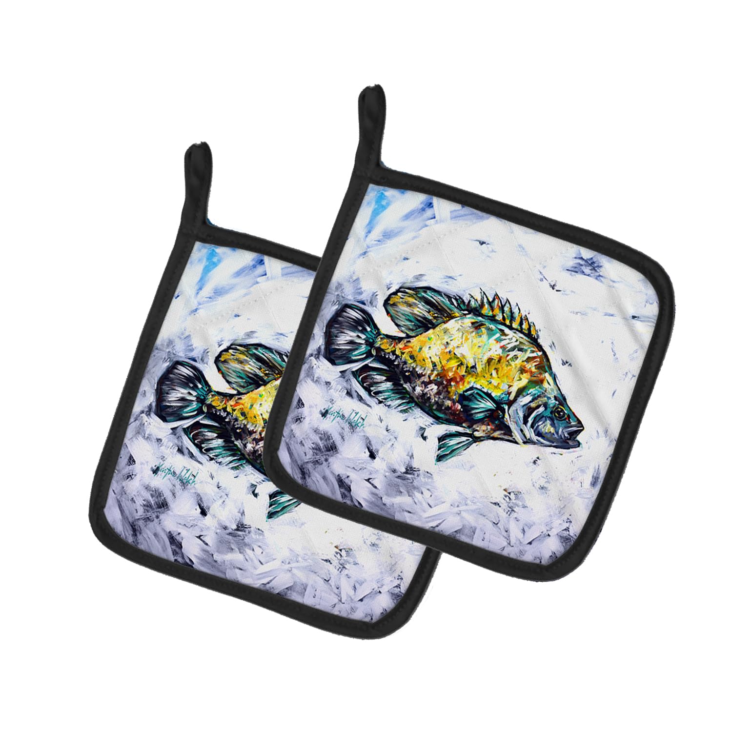 Triple Tail Pair of Pot Holders