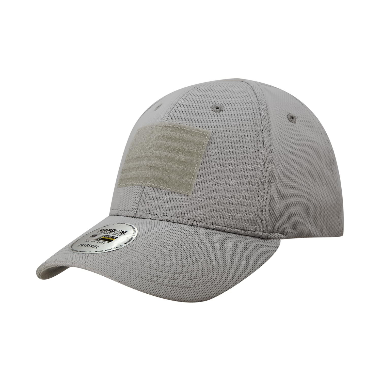 Embossed Patch Cap, USA, Charcoal