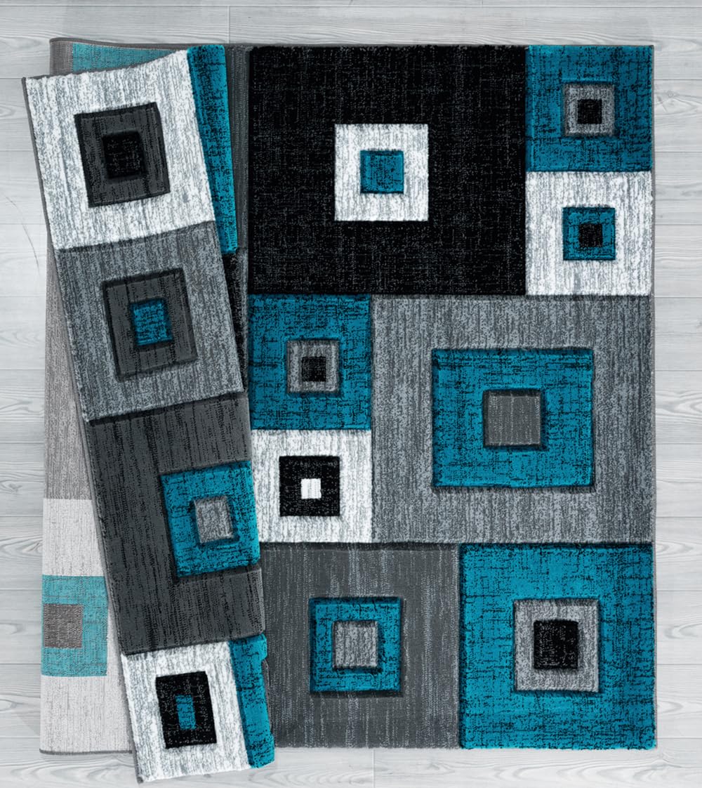 United Weavers Bristol Cicero Turquoise Runner Rug 27 x 74