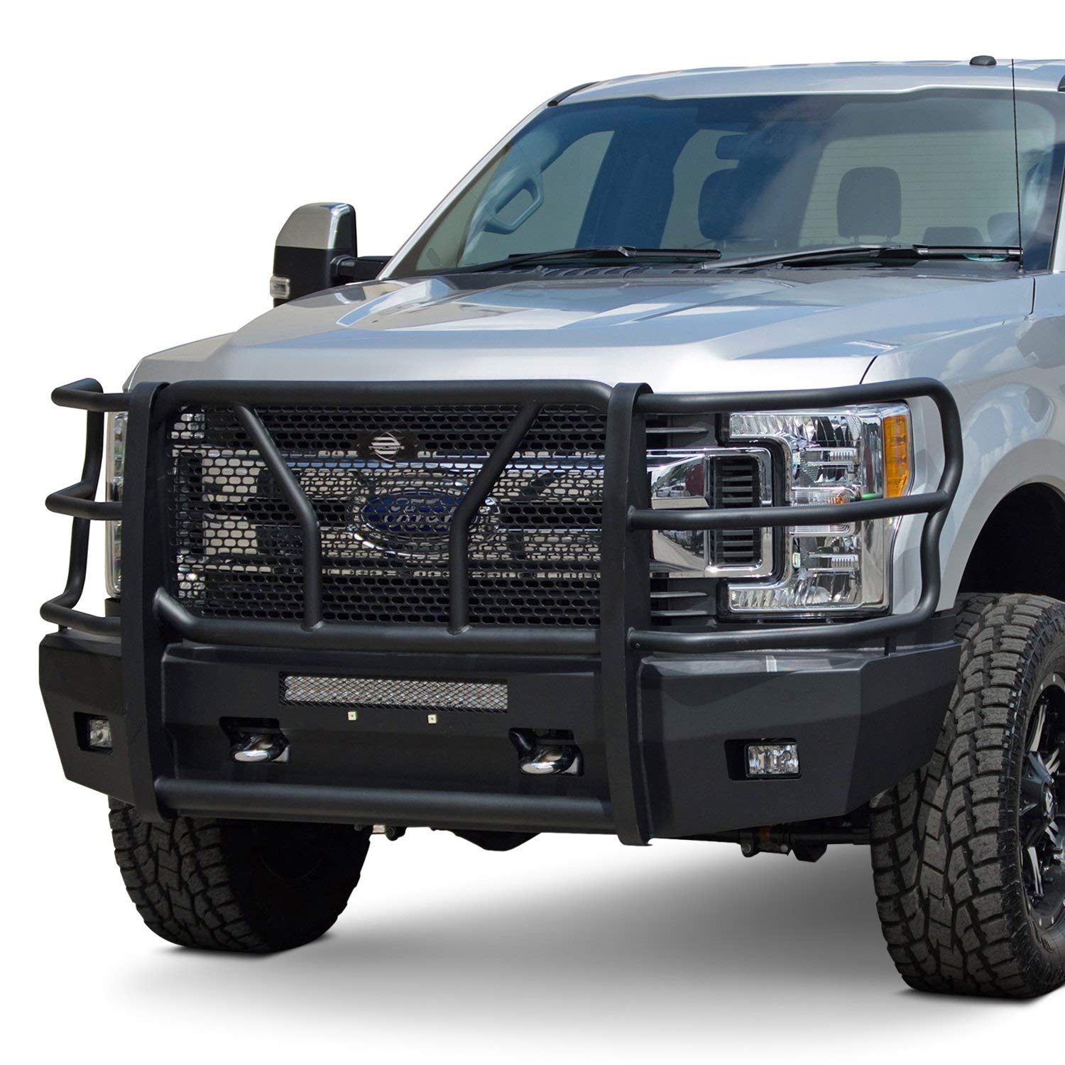 Steelcraft 60-11380CC Front Elevation HD Bumper Black Accommodates Front Emblem Camera and Adaptive Cruise Control
