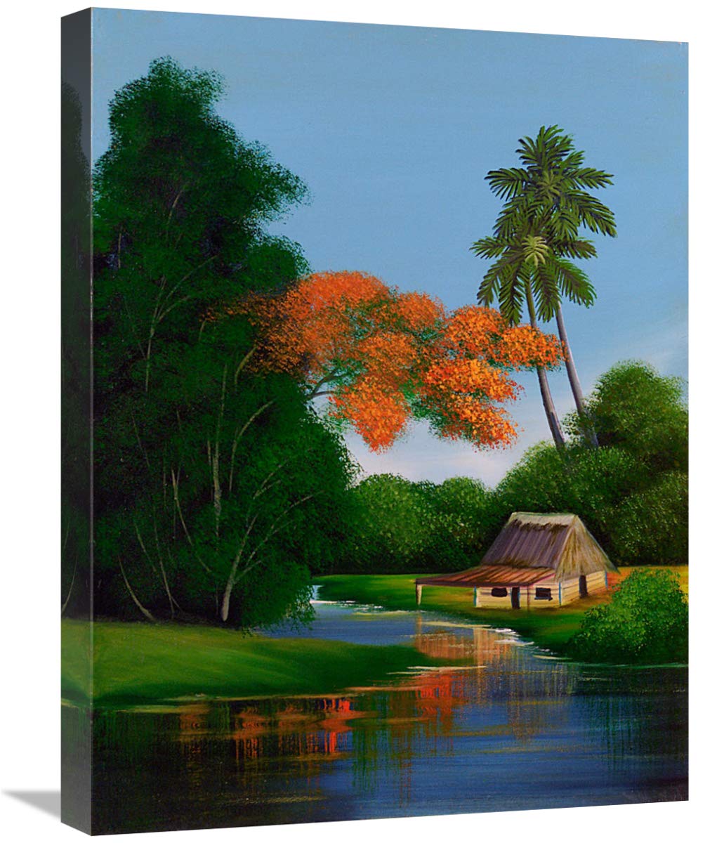 The Water Garden-Canvas Art-18x24”