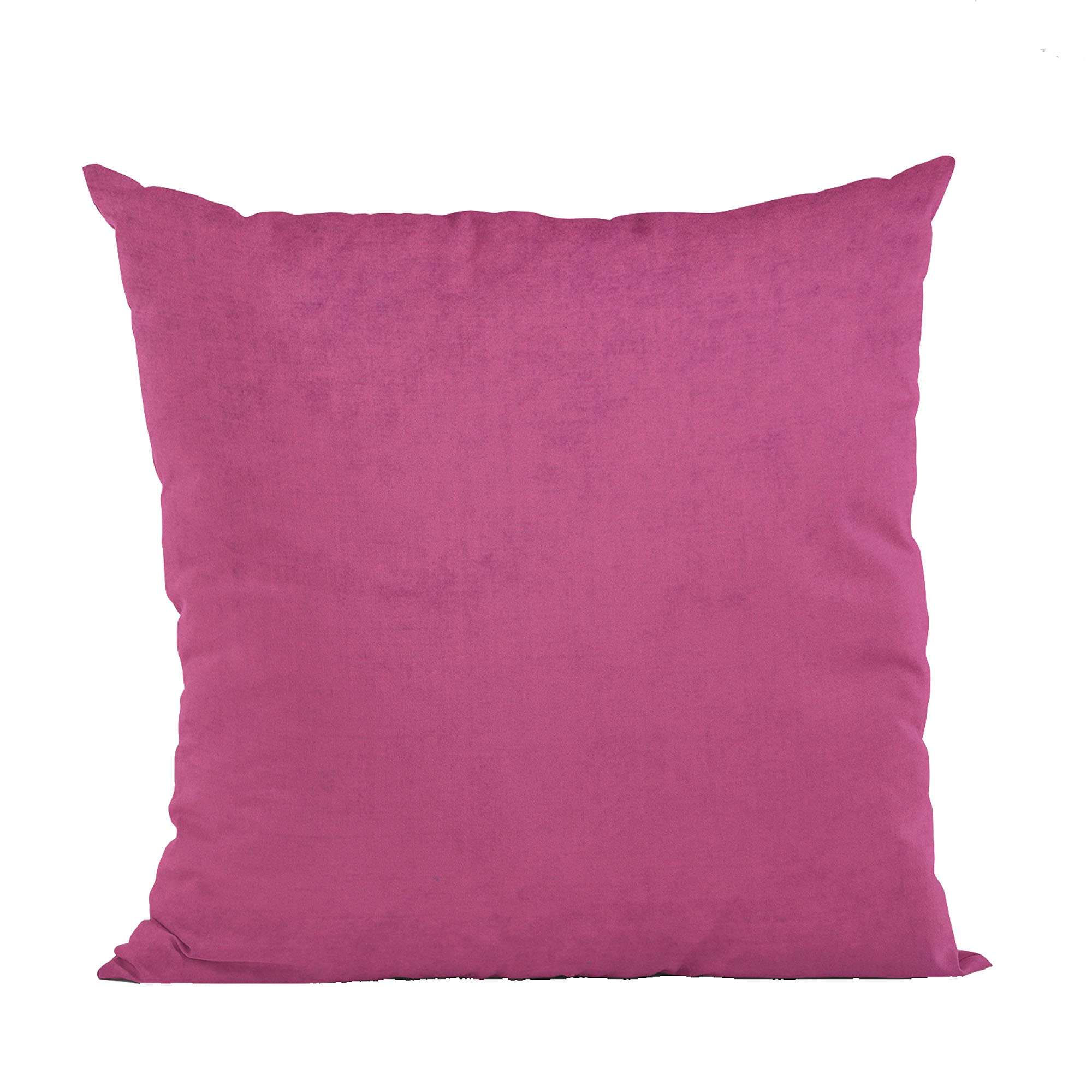 Plutus Pink Solid Shiny Velvet Luxury Throw Pillow - Double sided  20 x 30” Queen