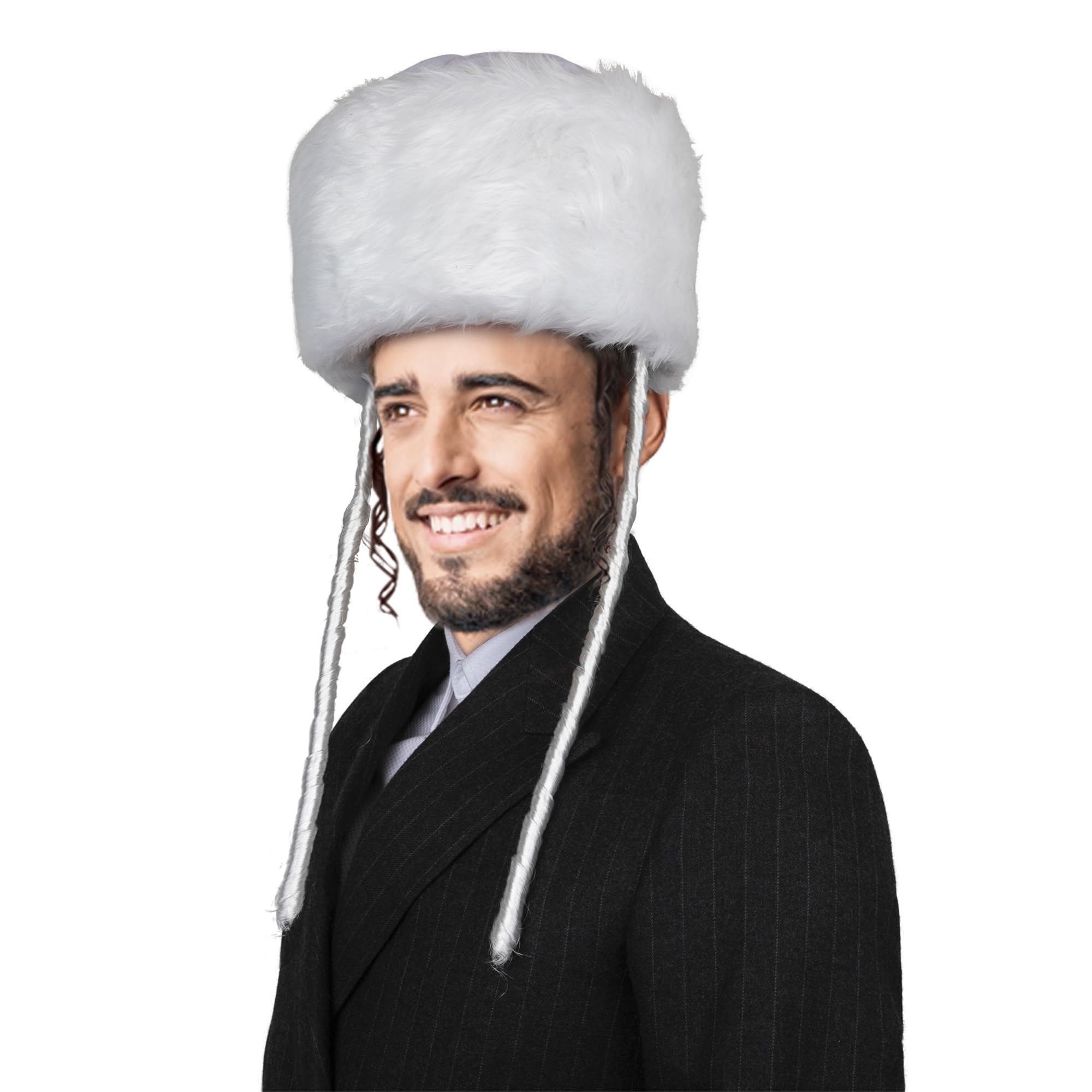 High Shtreimel - White
