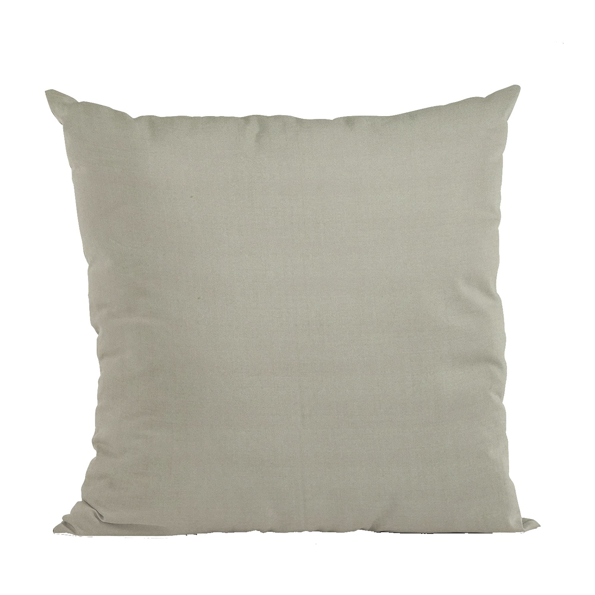 Plutus Light Grey Solid Shiny Velvet Luxury Throw Pillow - Double sided  20 x 26” Standard