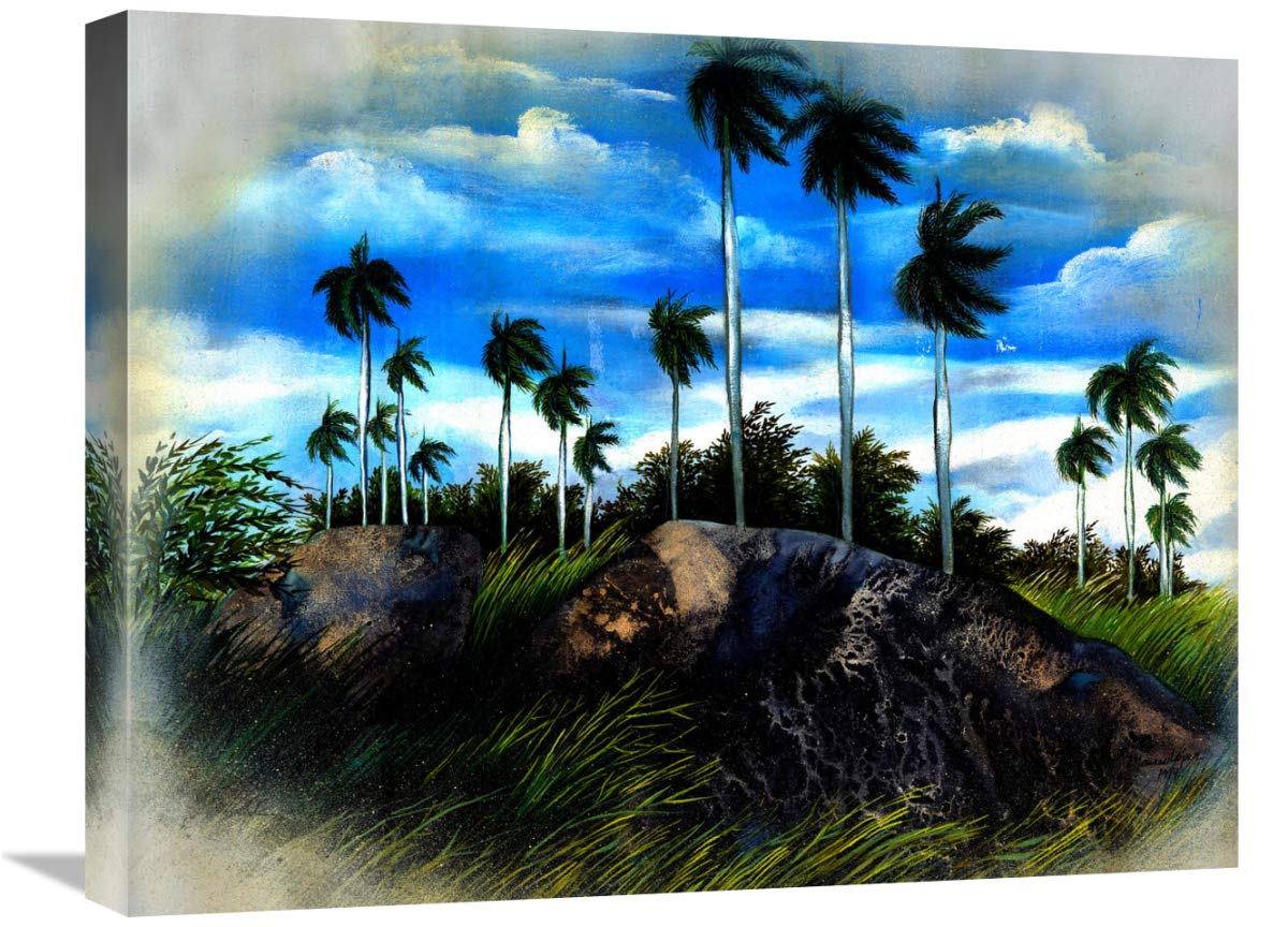 Windy Palms-Canvas Art-24x18”