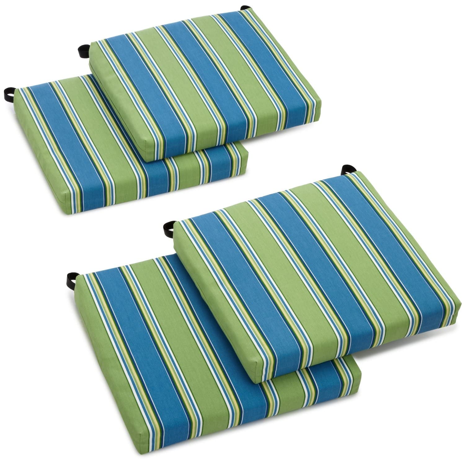 20-inch by 19-inch Spun Polyester Chair Cushion (Set of Four) - Haliwell Caribbean