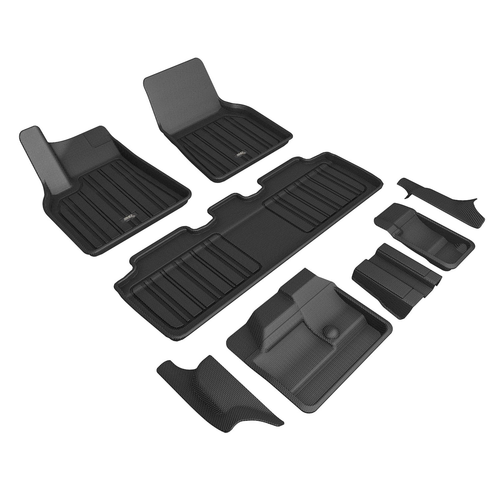 3D MAXpider TESLA MODEL Y 7-SEAT 2021-2022 ELITECT BLACK R1 R2 R3