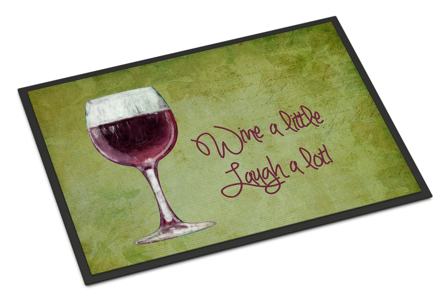 Wine a little laugh a lot Indoor or Outdoor Mat 24x36