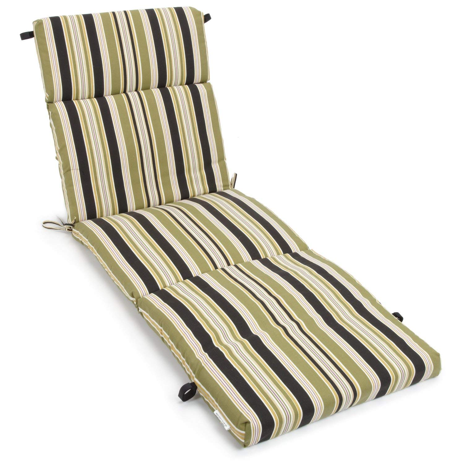 72-inch Outdoor Chasie Lounge Cushion - Eastbay Onyx