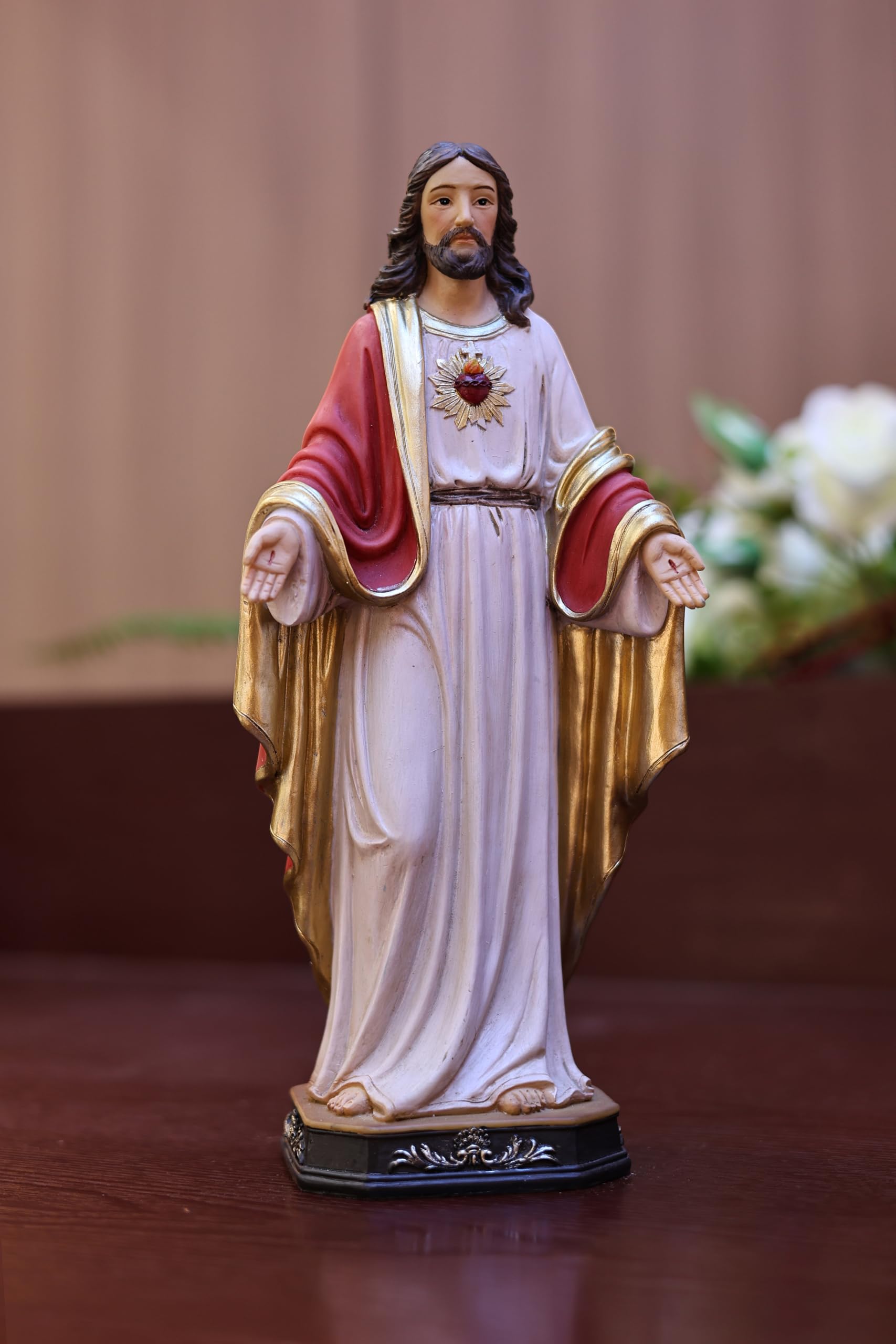 Hi-Line Gift Ltd 81722-24 24 in Sacred Heart of Jesus Statue Religious Decor Indoor/Outdoor