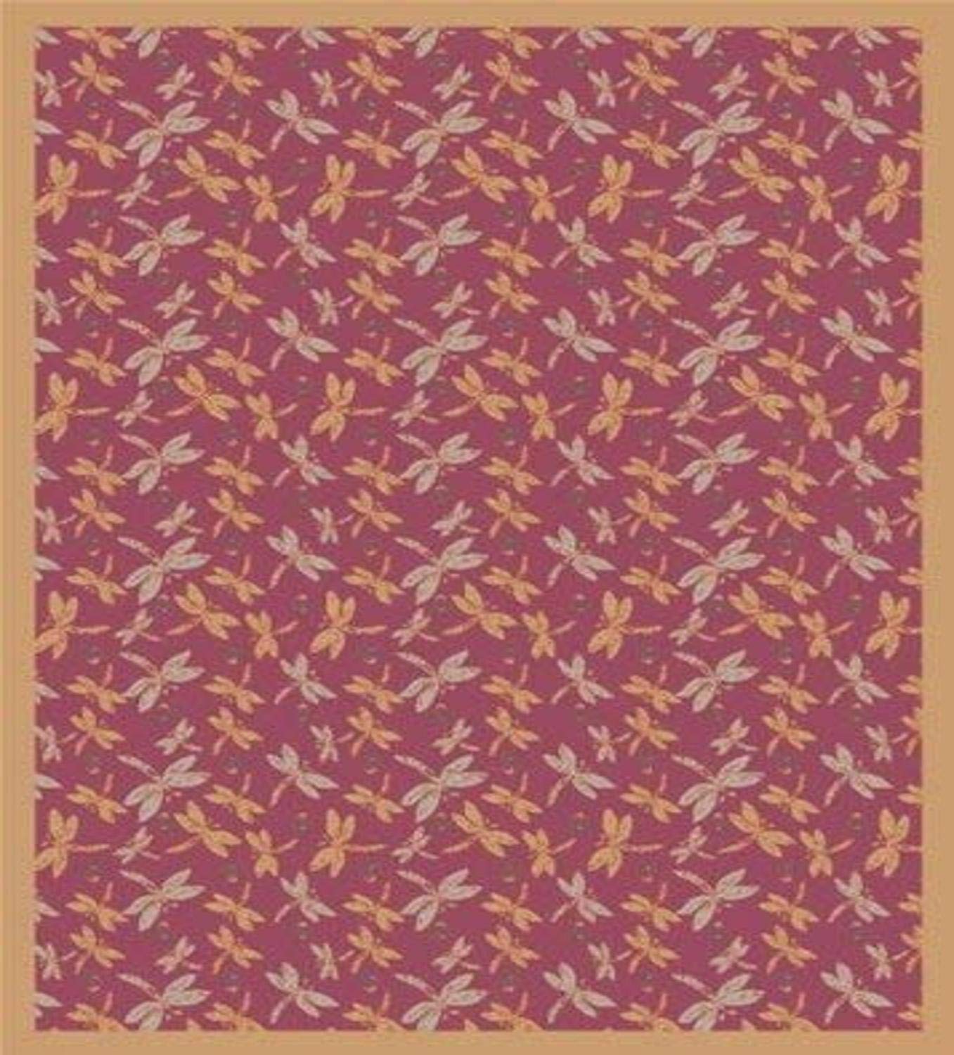 Joy Carpets Kaleidoscope Dragonflies 310 x 54??Indoor Area Rug in Color Rose