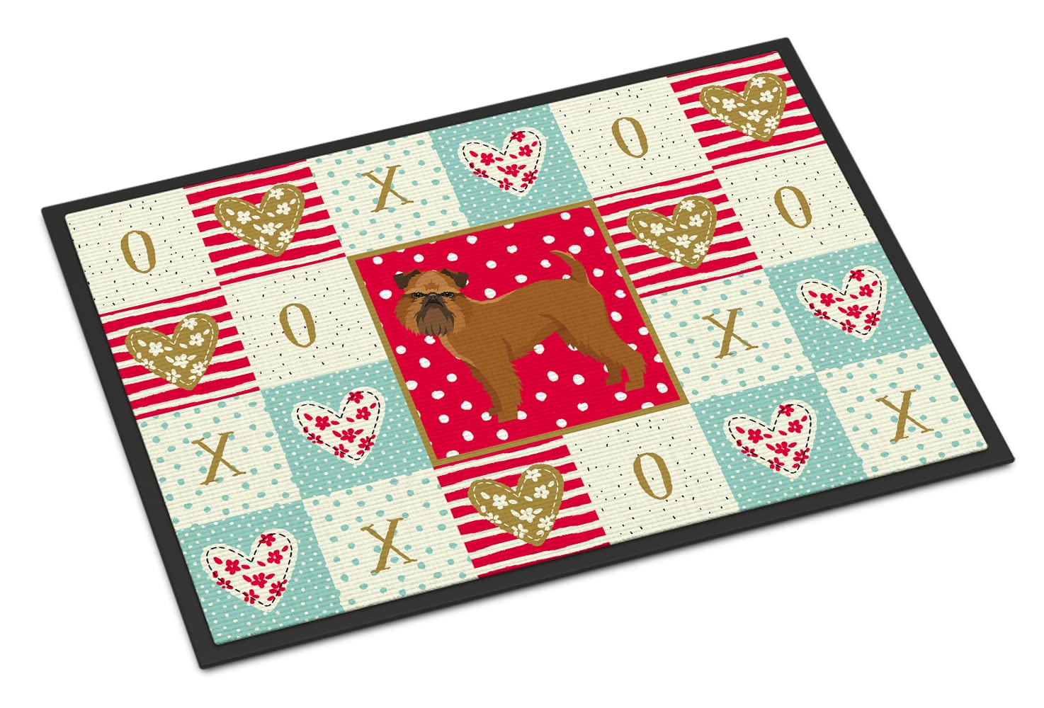 Brussels Griffon Love Indoor or Outdoor Mat 18x27