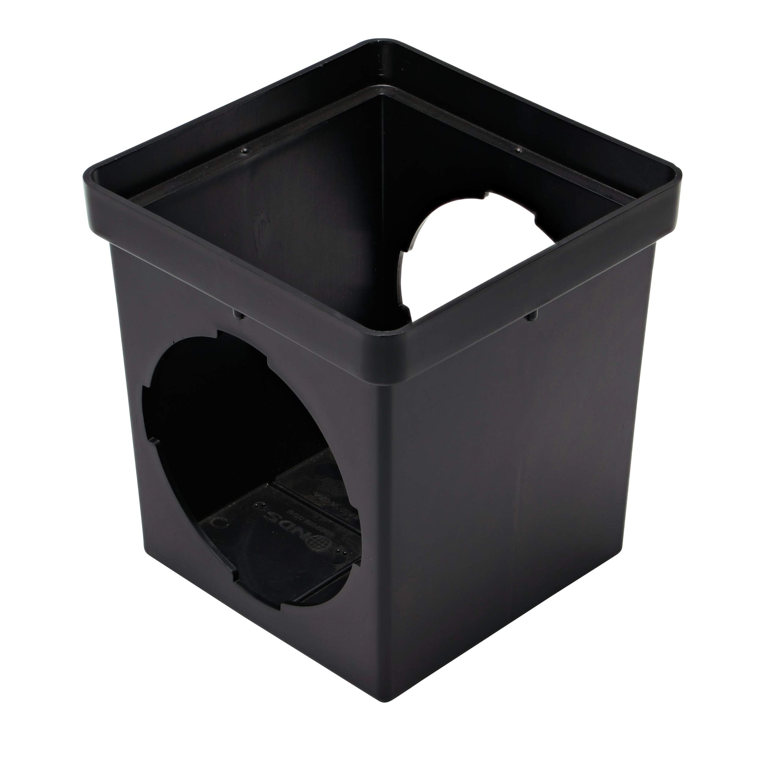 Nds 900 9X9 Catch Basin With 2 Openings, 9 In, Black