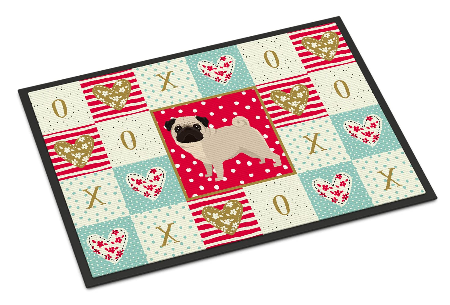 Pug Love Indoor or Outdoor Mat 24x36 CK5947JMAT
