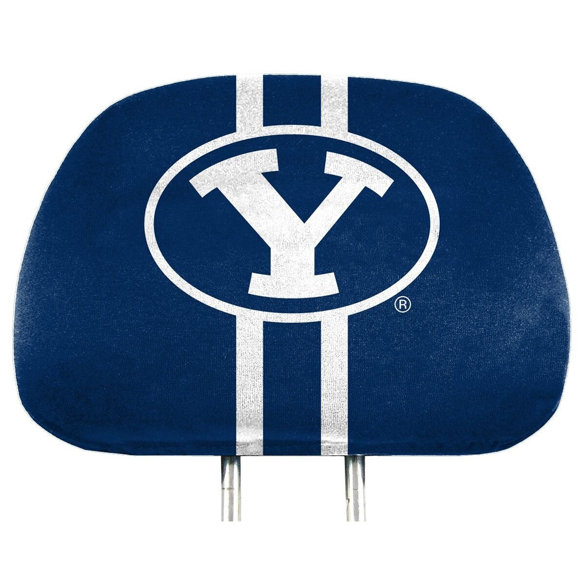 Fanmats 62040 Byu Cougars Printed Head Rest Cover Set - 2 Pieces