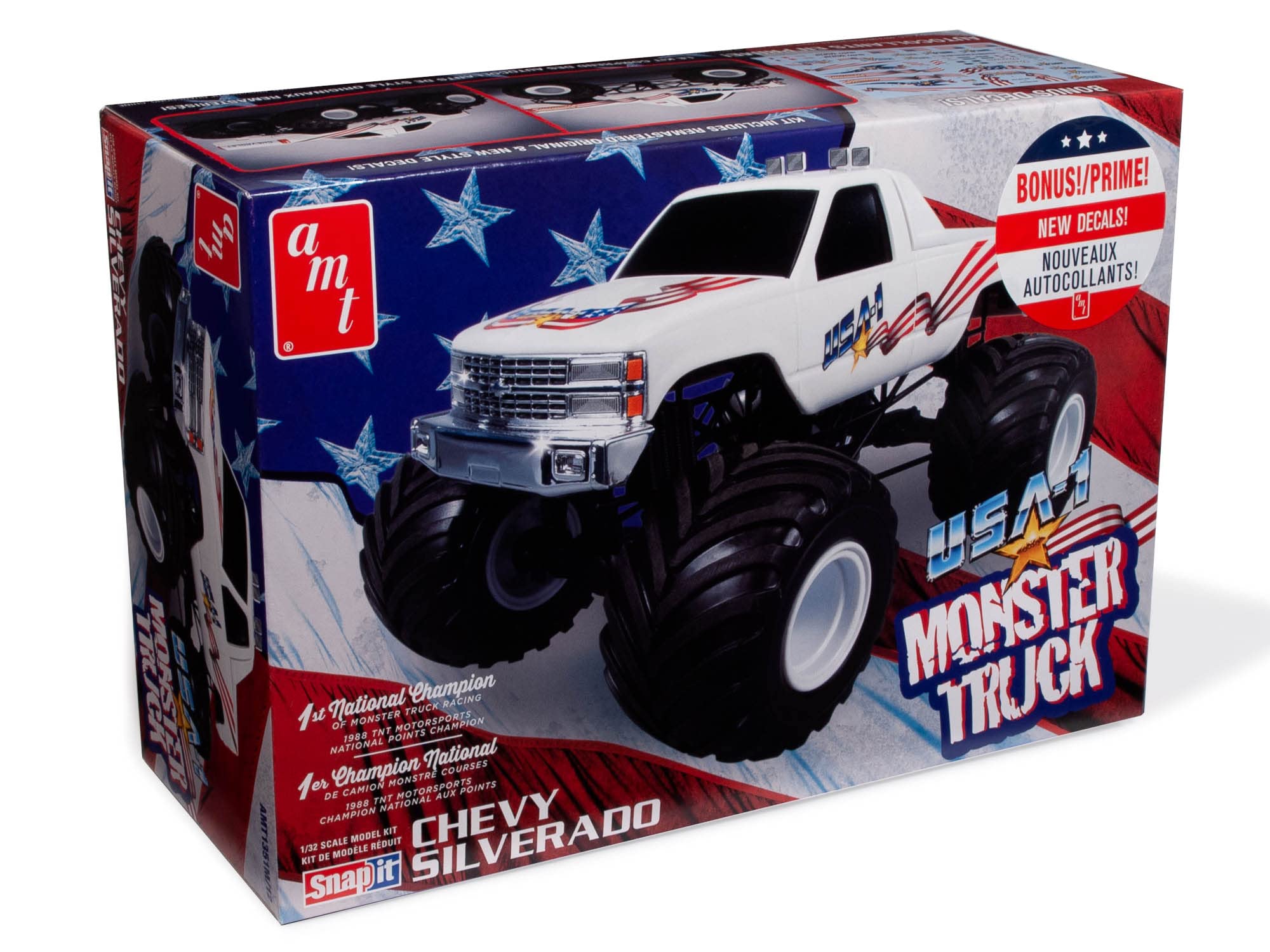 Amt Usa-1 Monster Truck 2T 1:32 Scale Model Kit