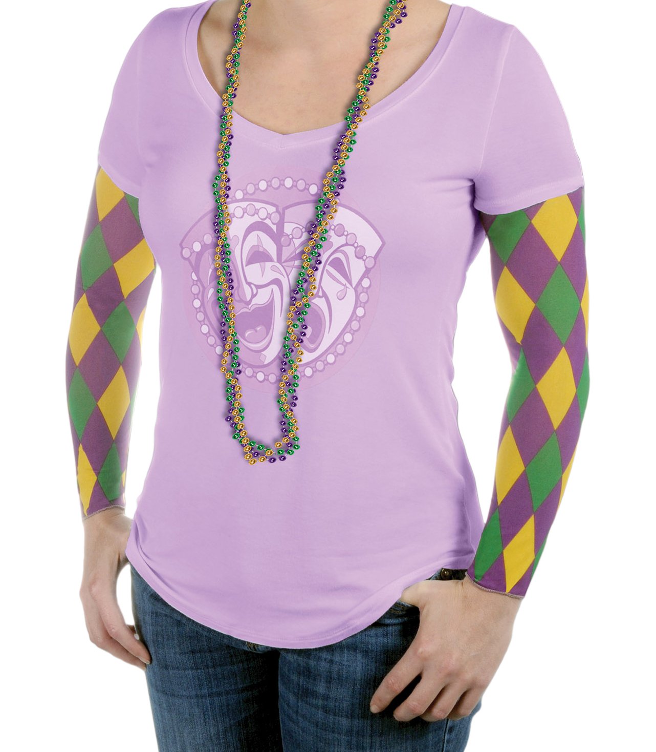 Harlequin Party Sleeves