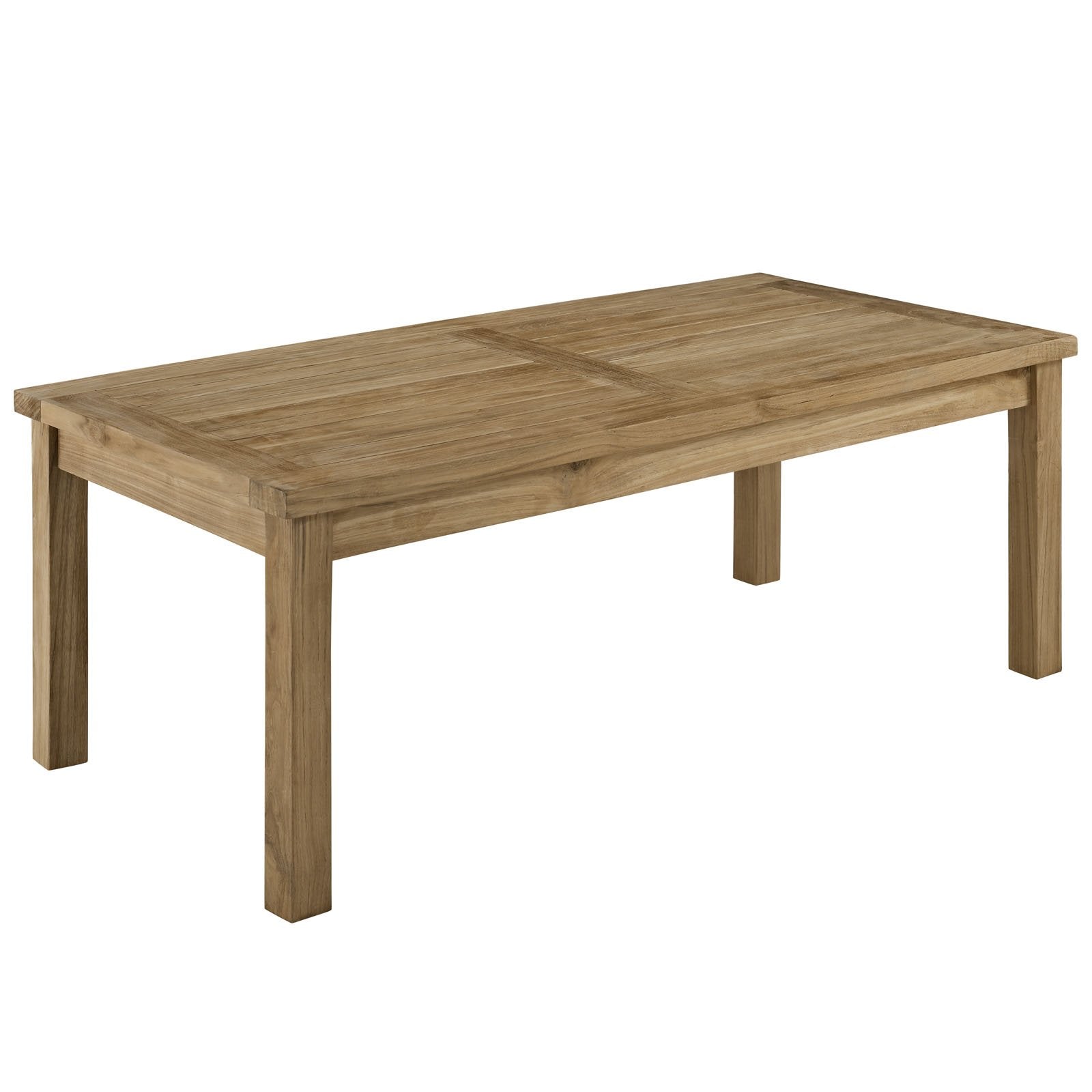 Yardlio Marina Teak Wood Outdoor Patio Coffee Table | Premium Grade A Teak | Durable & Weatherproof