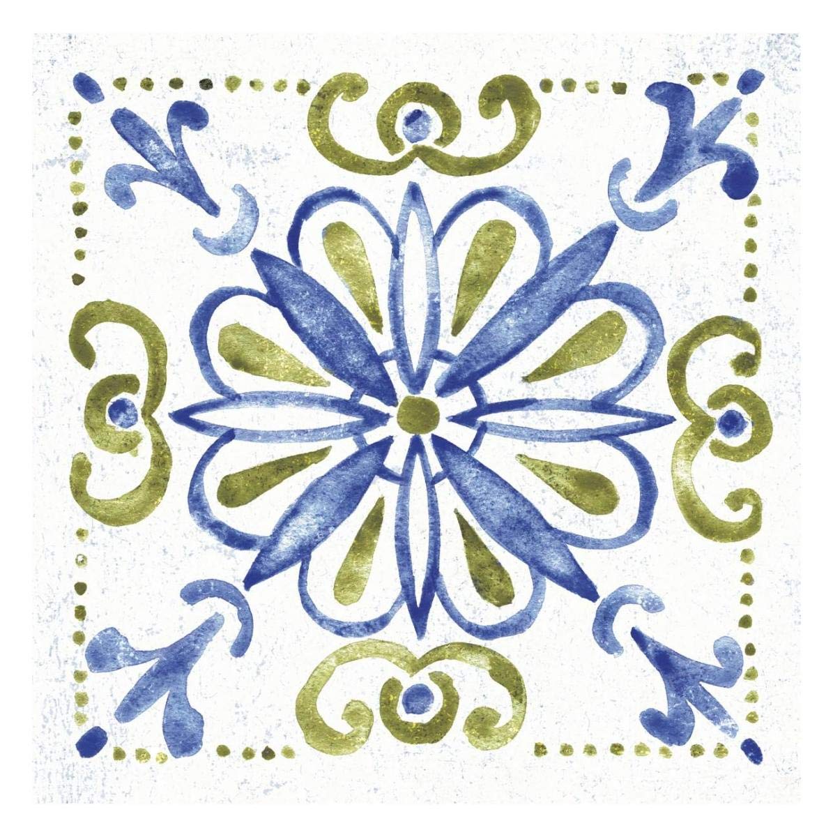Tile Stencil IV -Paper Art-26x26”