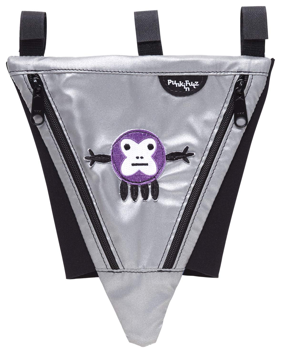 PunkinFutz PunkinPie Accessible Bag, Silver with Monktopus Patch