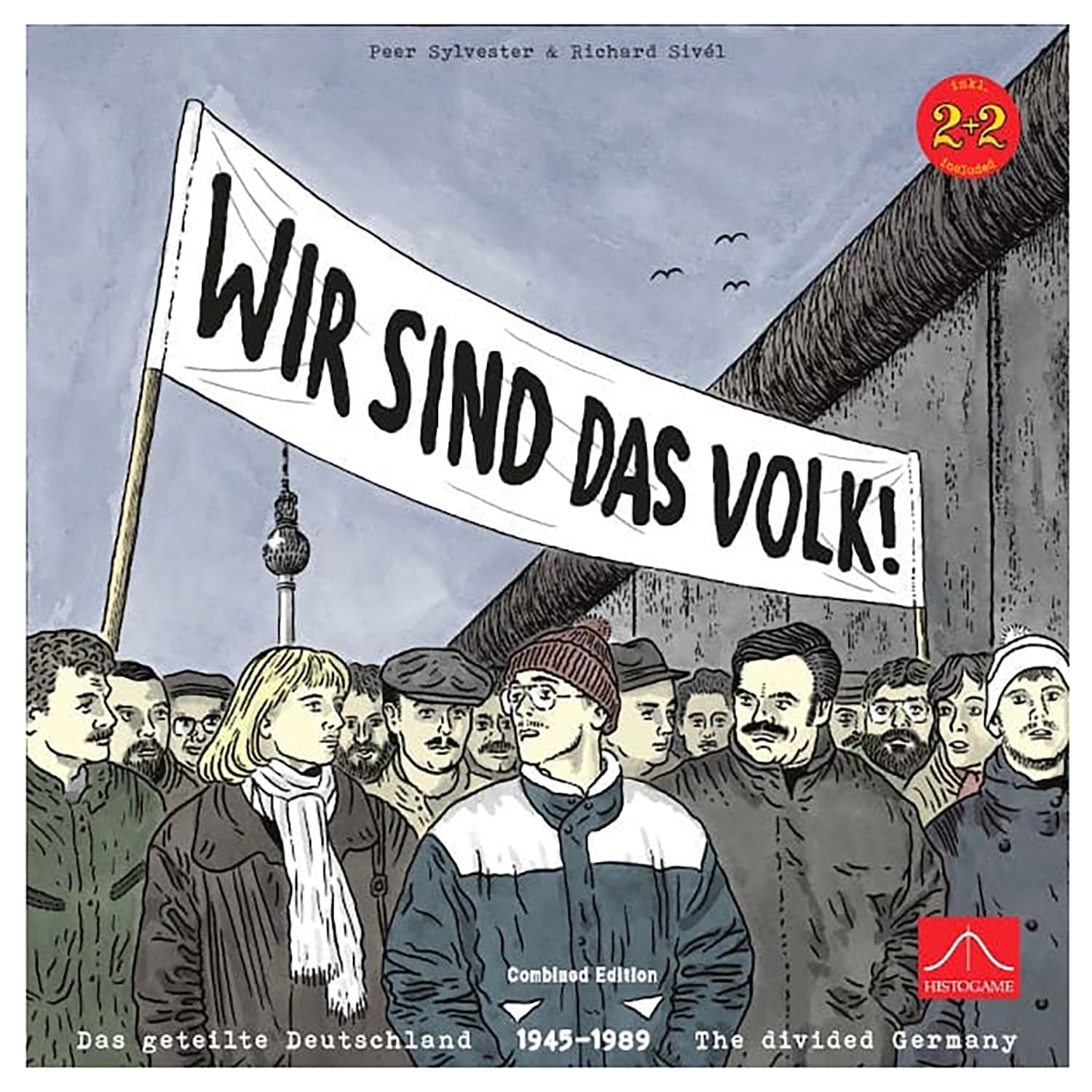 Rio Grande Games Cold War Strategy Board Game, Wir Sind das Volk, 2-4 Players, Ages 14+