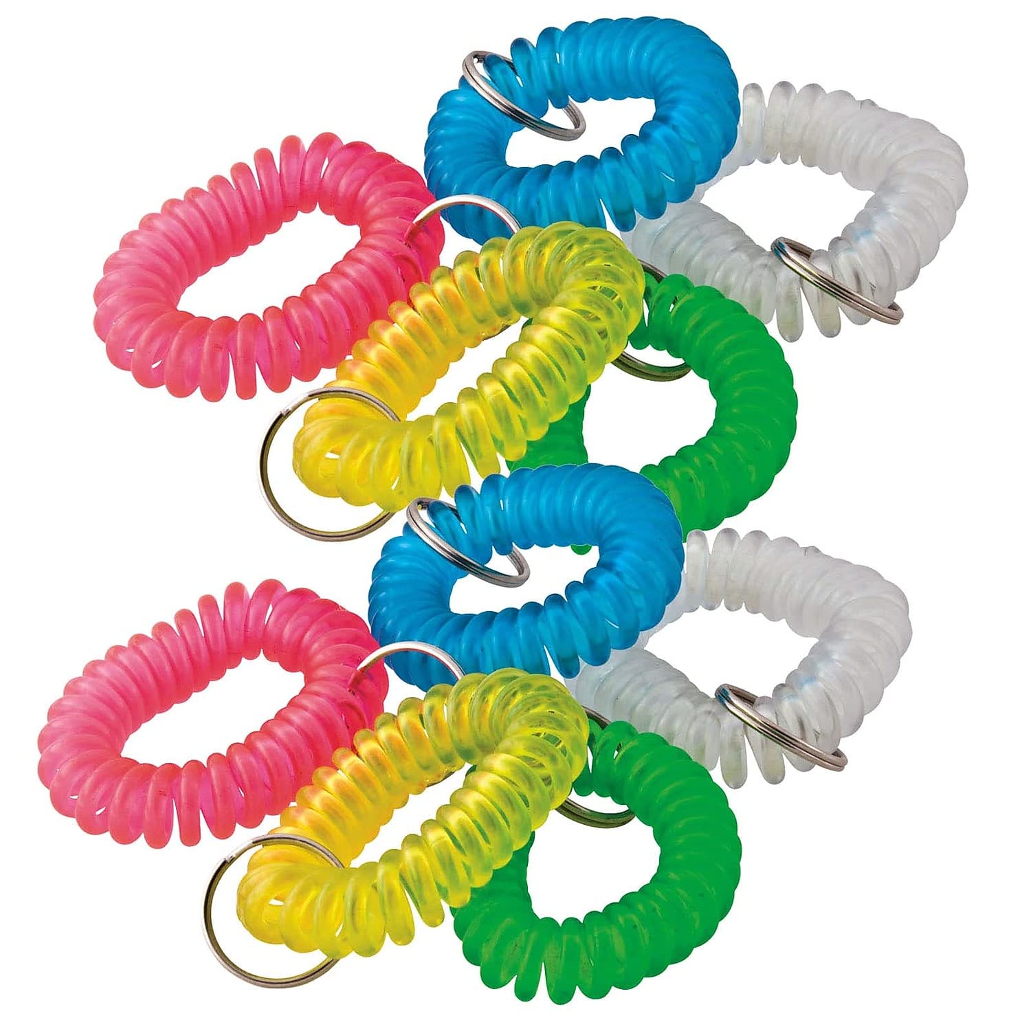 Wrist Coil Key Chain, Pack of 10