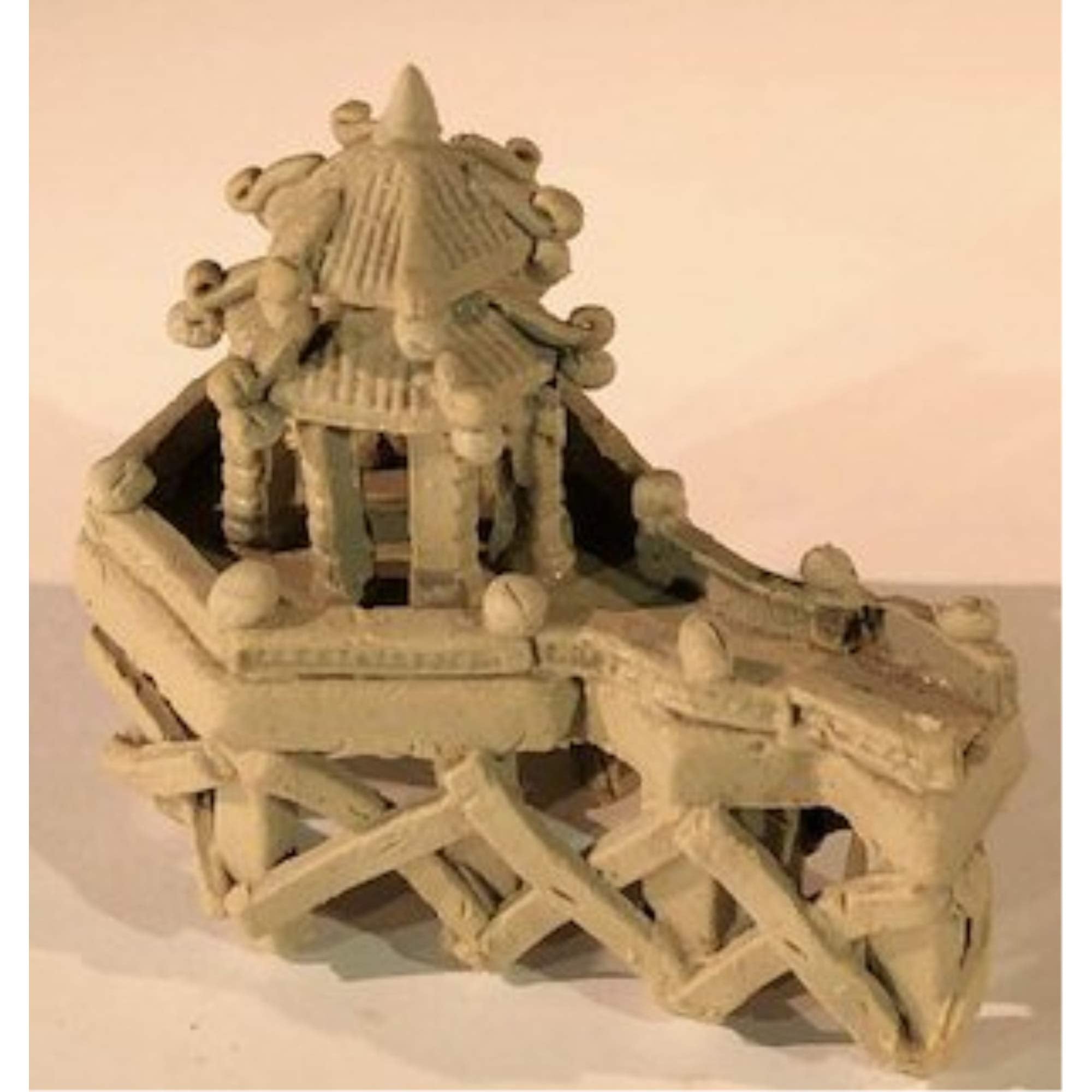 Miniature Ceramic Pavilion Figurine - 2.5