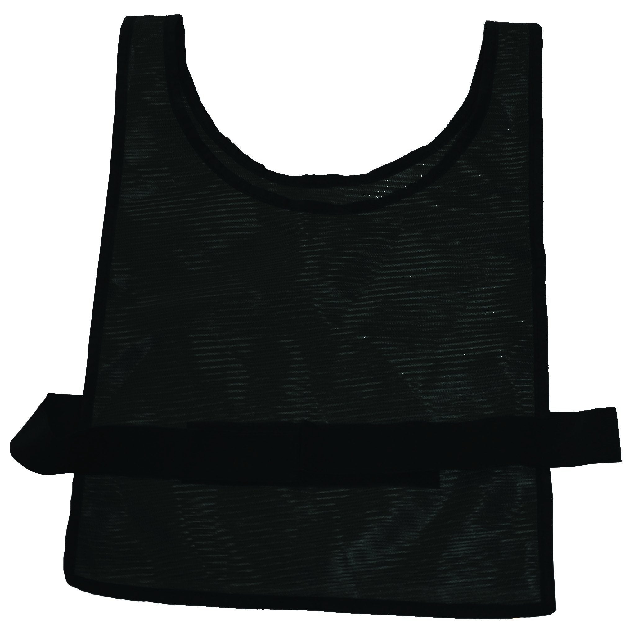 SCRIMMAGE VEST W/VELCRO STRAPS-ADULT-BLACK